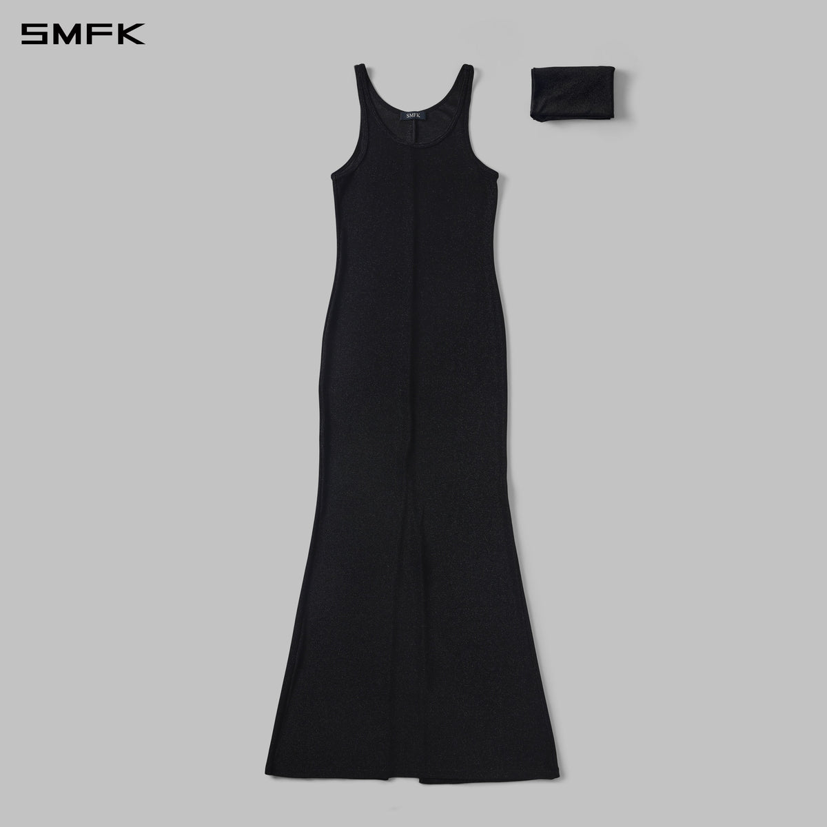 MYTH AEOLUS PHANTOM VEST EVENING DRESS/POLYAMIDE + POLYESTER FILM FIBER STARLIGHT BLACK