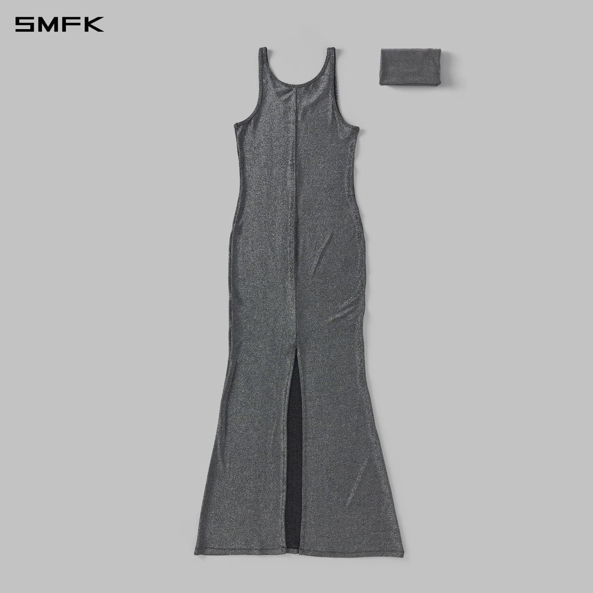 MYTH AEOLUS PHANTOM VEST EVENING DRESS/POLYAMIDE + POLYESTER FILM FIBER STARLIGHT SILVER