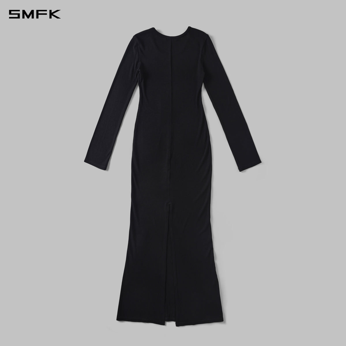 MYTH AEOLUS PHANTOM EVENING DRESS/ACETATE+VISCOSE+ACRYLIC+SPANDEX+WOOL MIDNIGHT BLACK