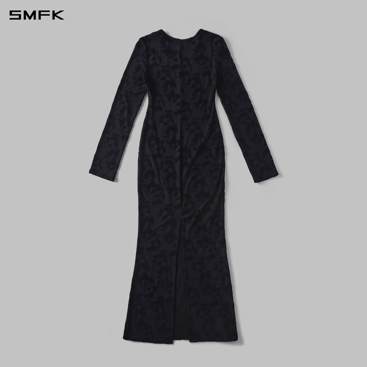 MYTH AEOLUS PHANTOM EVENING DRESS/MODAL+WOOL BLACK MAGNOLIA