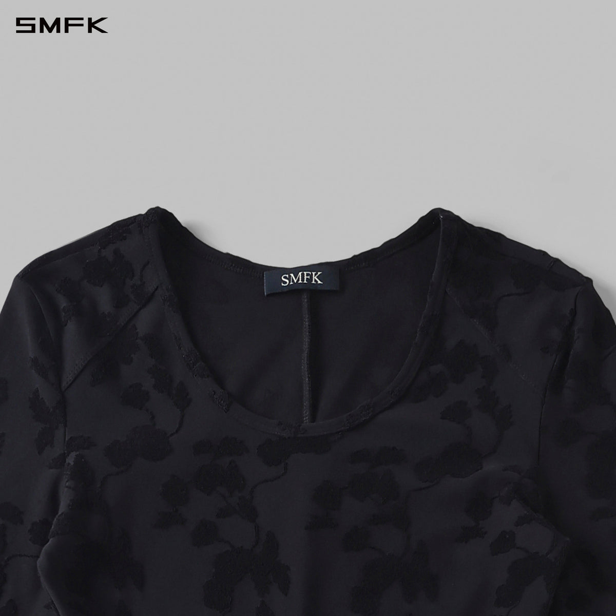 MYTH AEOLUS PHANTOM EVENING DRESS/MODAL+WOOL BLACK MAGNOLIA