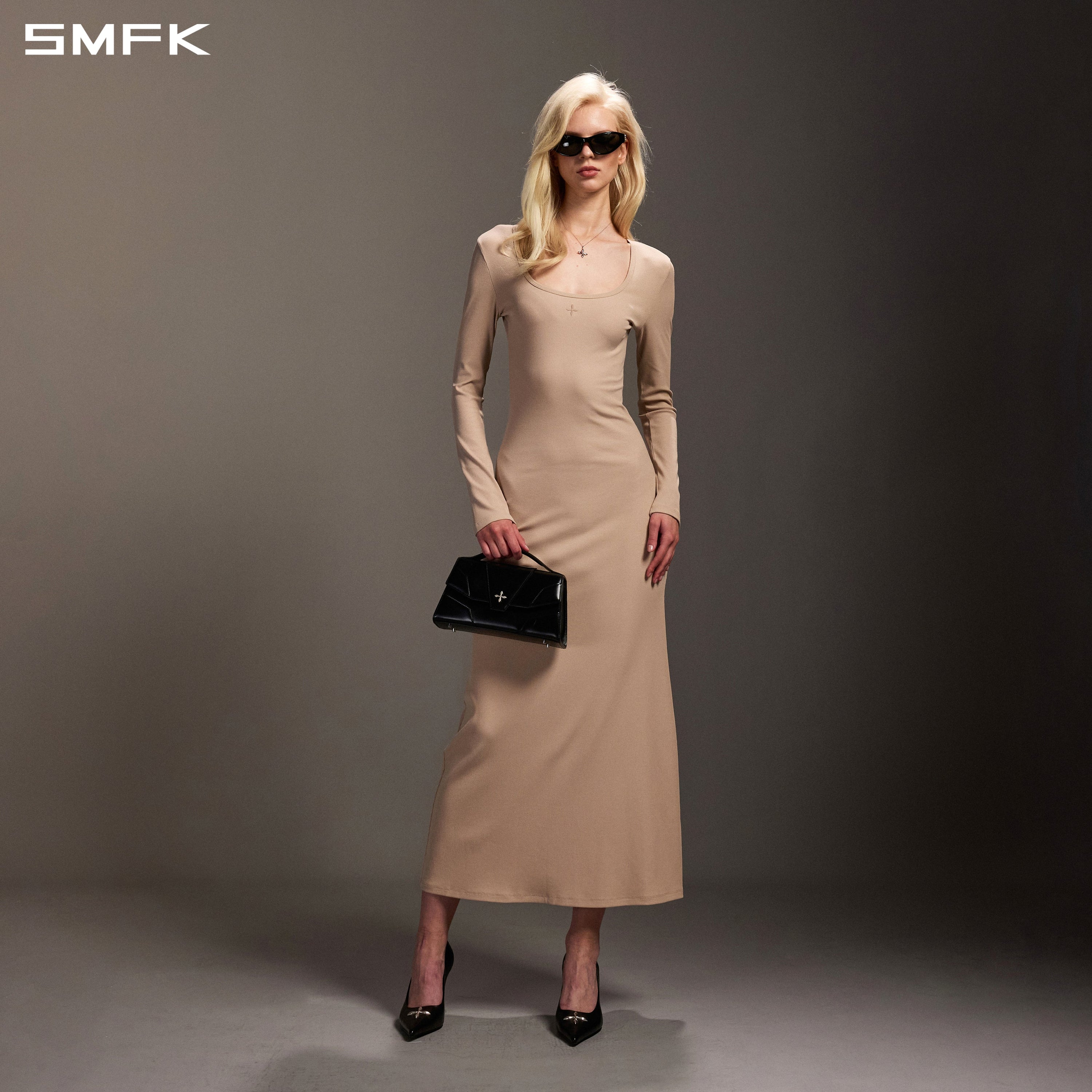 VINTAGE NOMADIC SILK LONG DRESS/SILK+COTTON FRESH SKIN