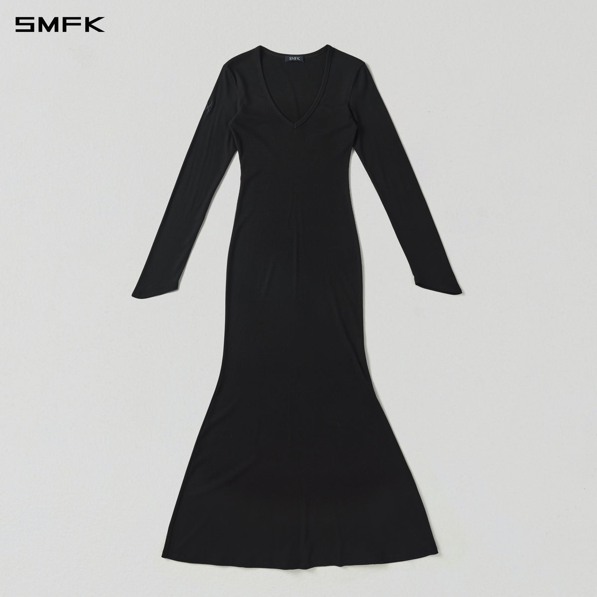 VINTAGE NOMADIC DIVA EVENING LONG DRESS/SILK+COTTON WILD BLACK