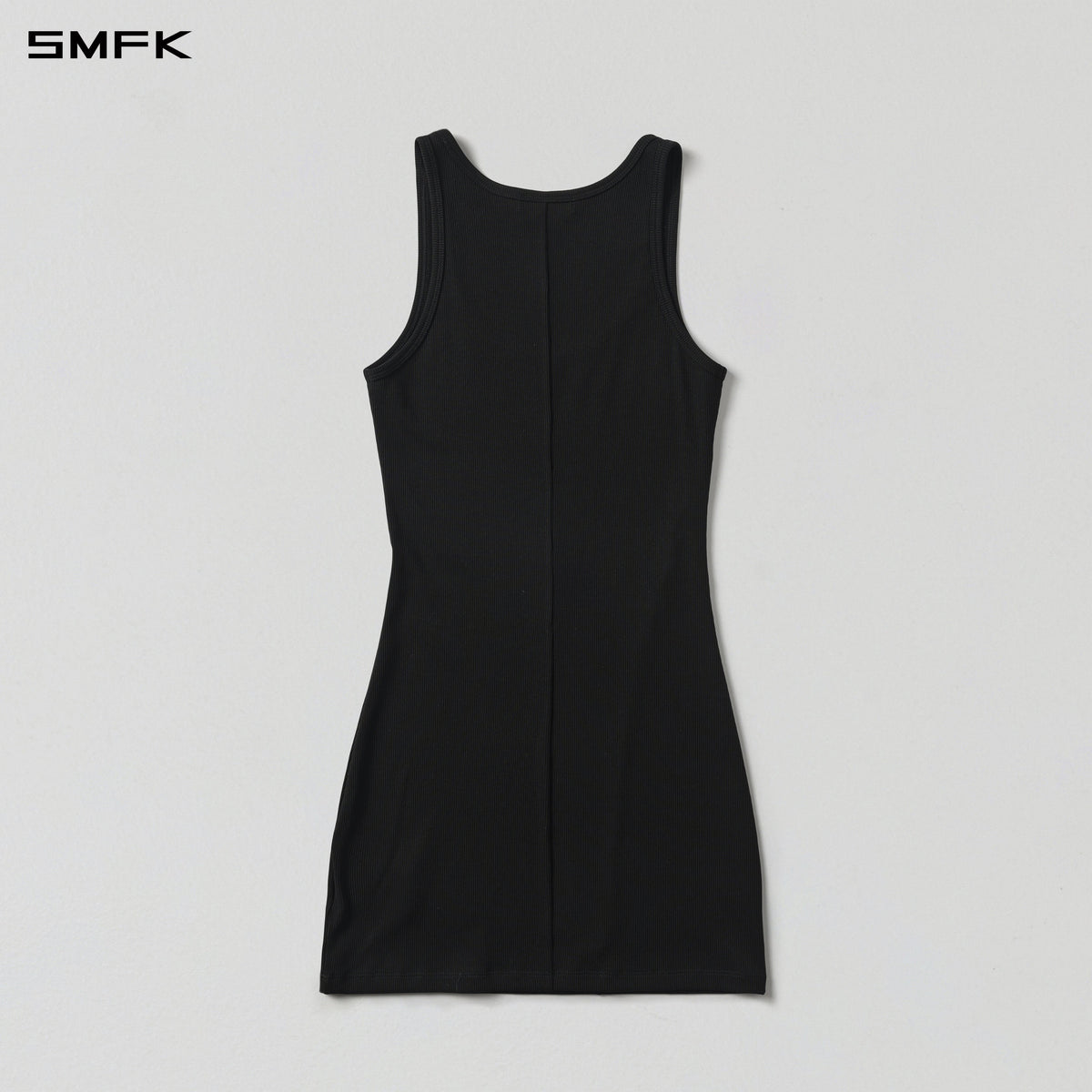VINTAGE NOMADIC SILK TANK SHORT DRESS/SILK+COTTON WILD BLACK