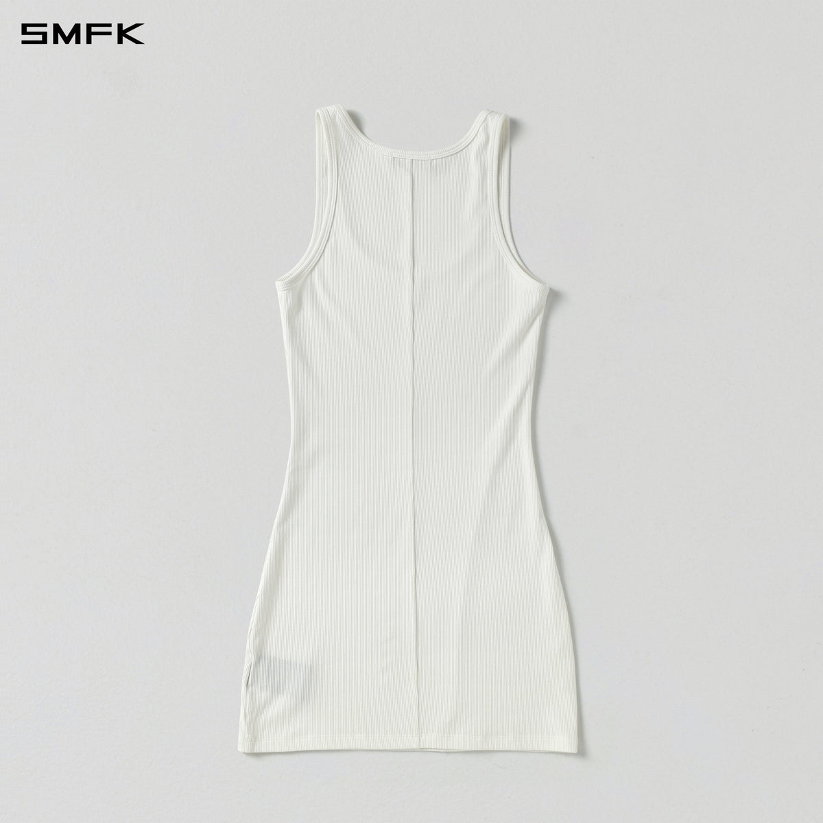 VINTAGE NOMADIC SILK TANK SHORT DRESS/SILK+COTTON CLOUD WHITE