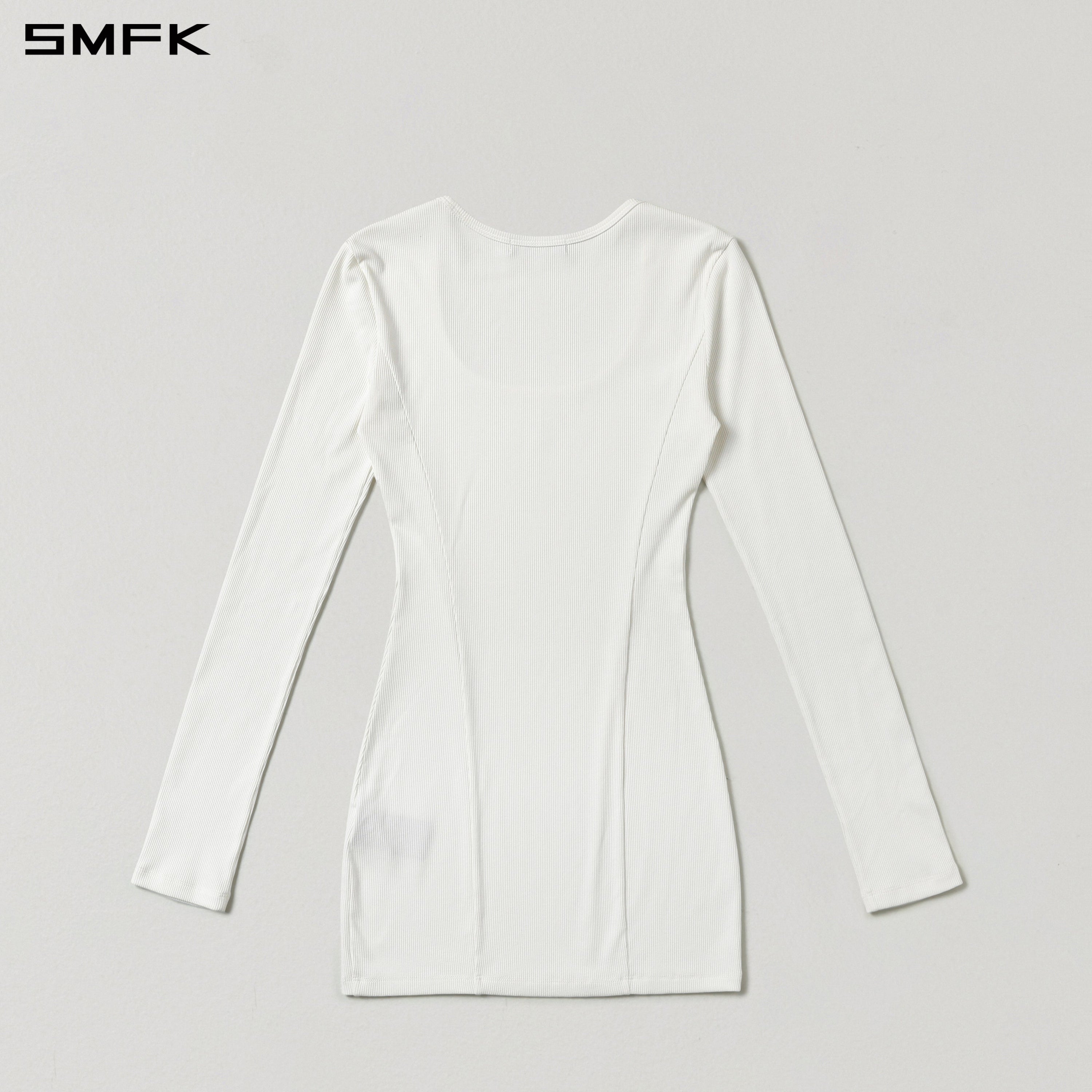 VINTAGE NOMADIC SILK SHORT DRESS/SILK+COTTON CLOUD WHITE