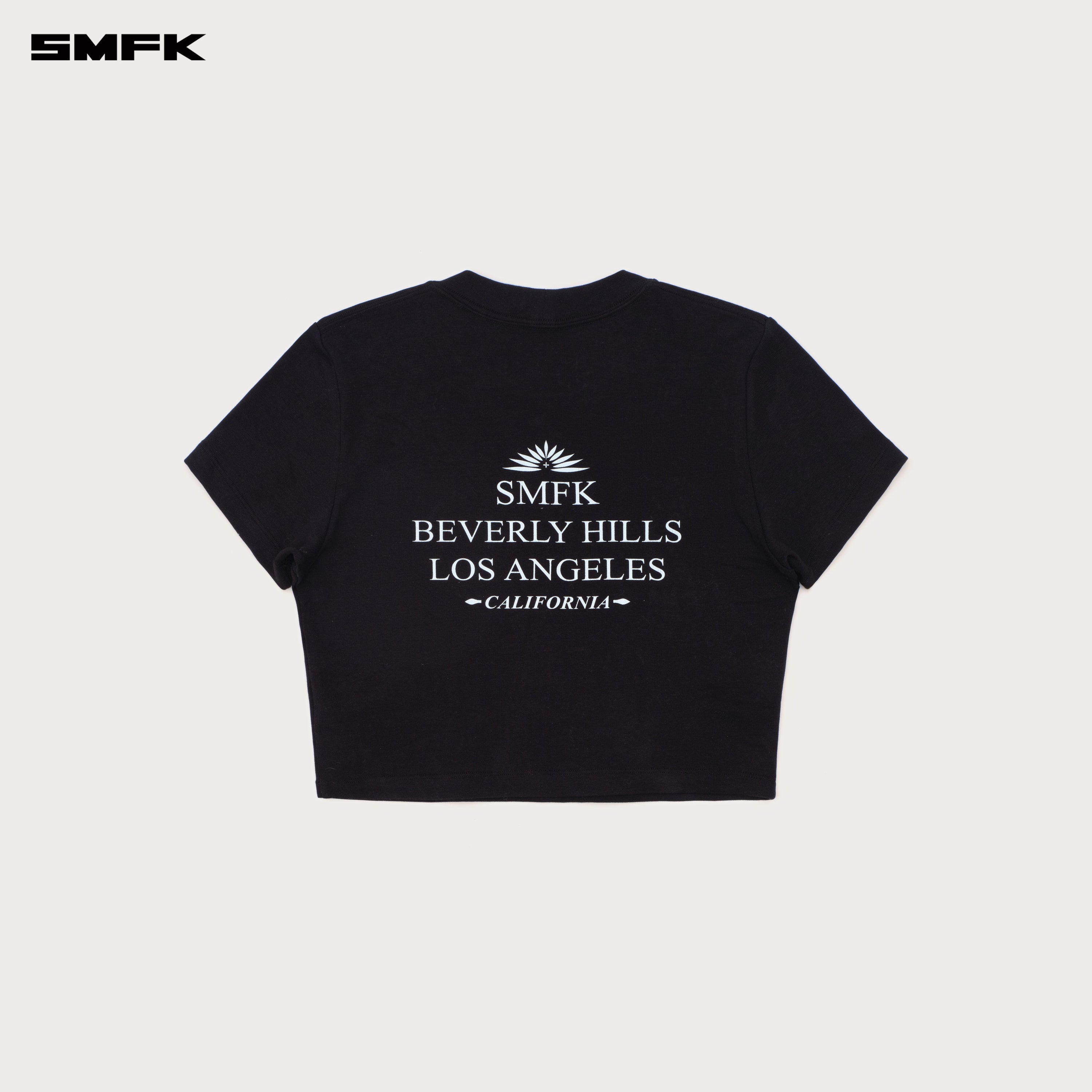 Compass Beverly Movie Subtitles Crop Tee Wild Black