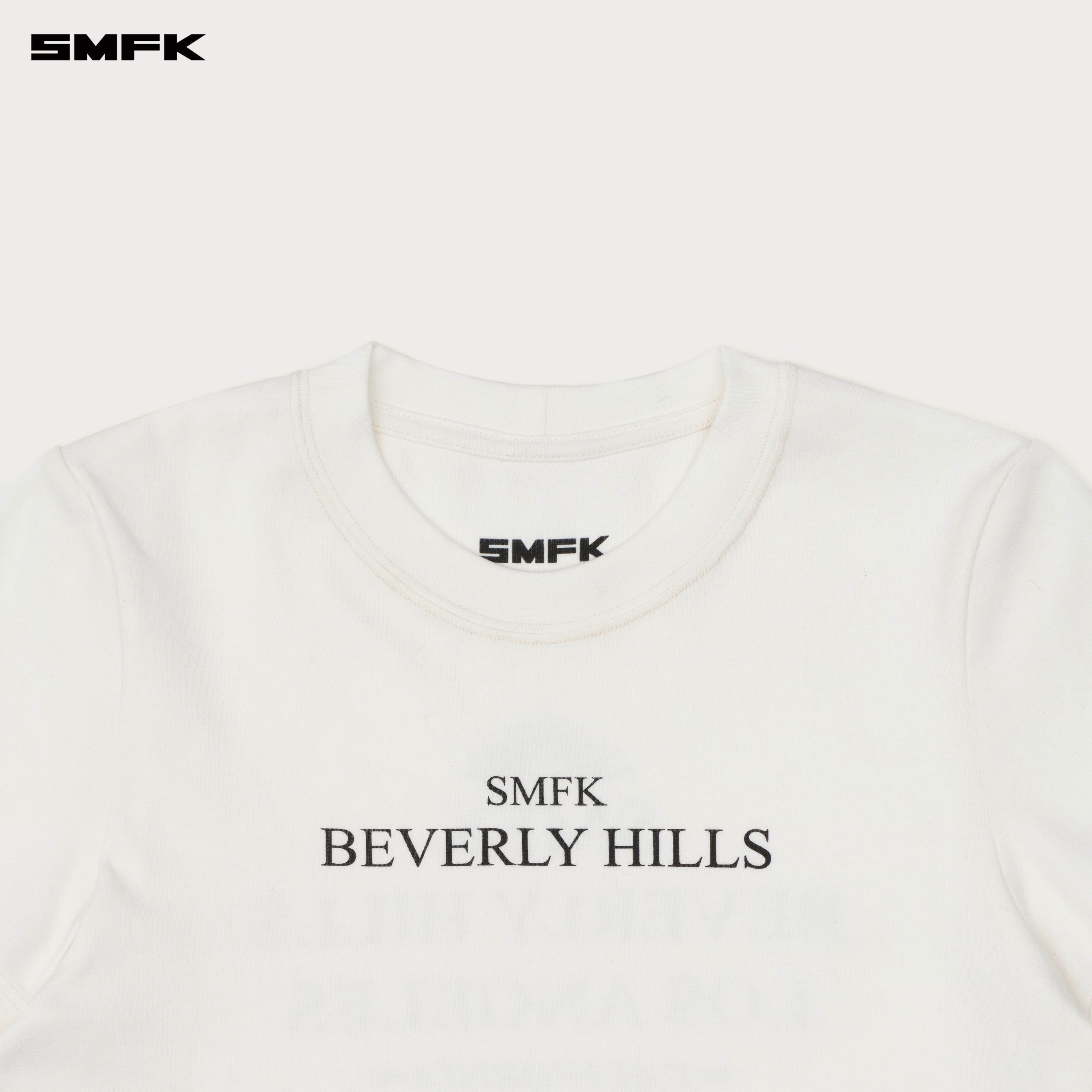 Compass Beverly Movie Subtitles Crop Tee Snowy Mountain White