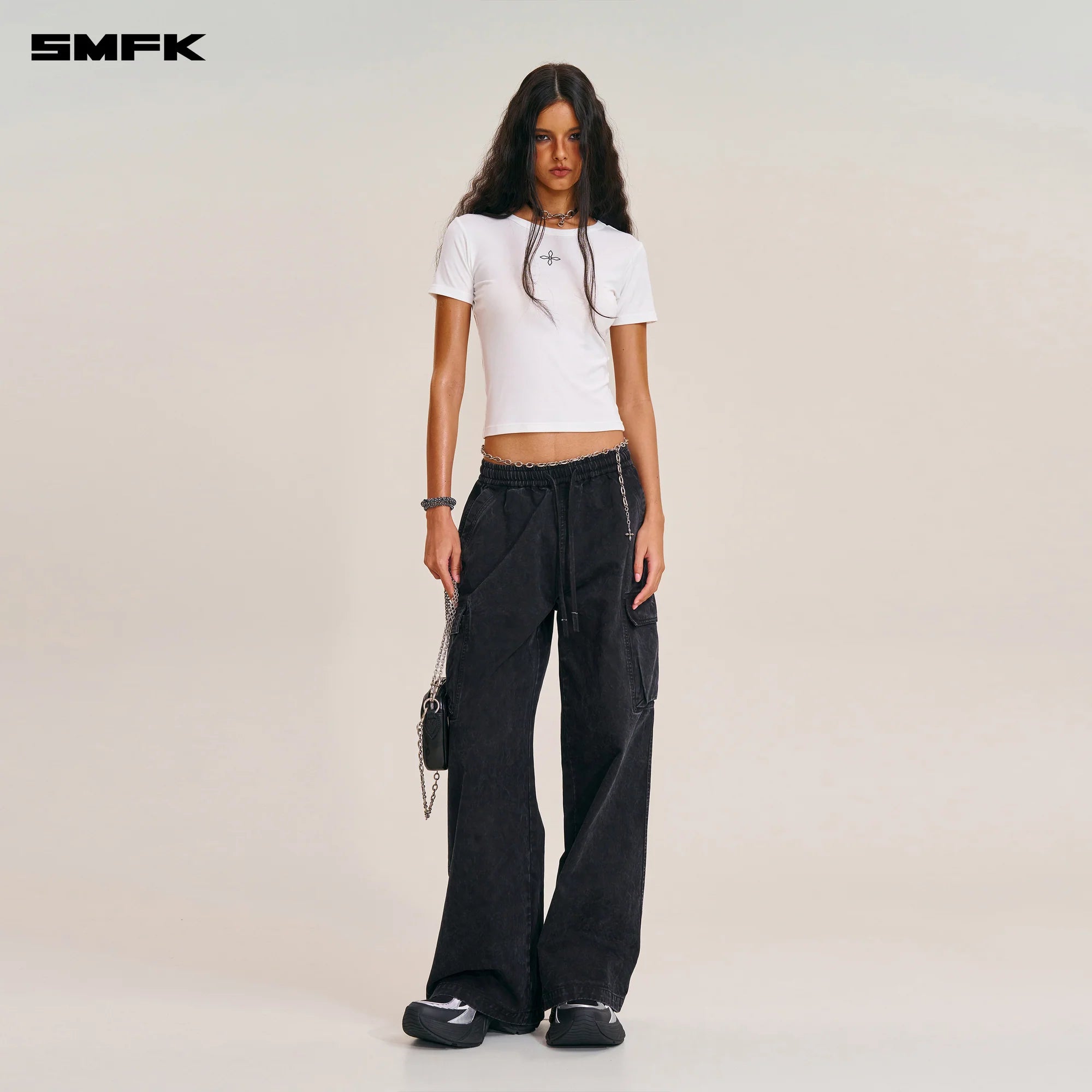 COMPASS STAMP ACETATE BODY SPORTS TEE SNOW MOUNTAIN WHITE