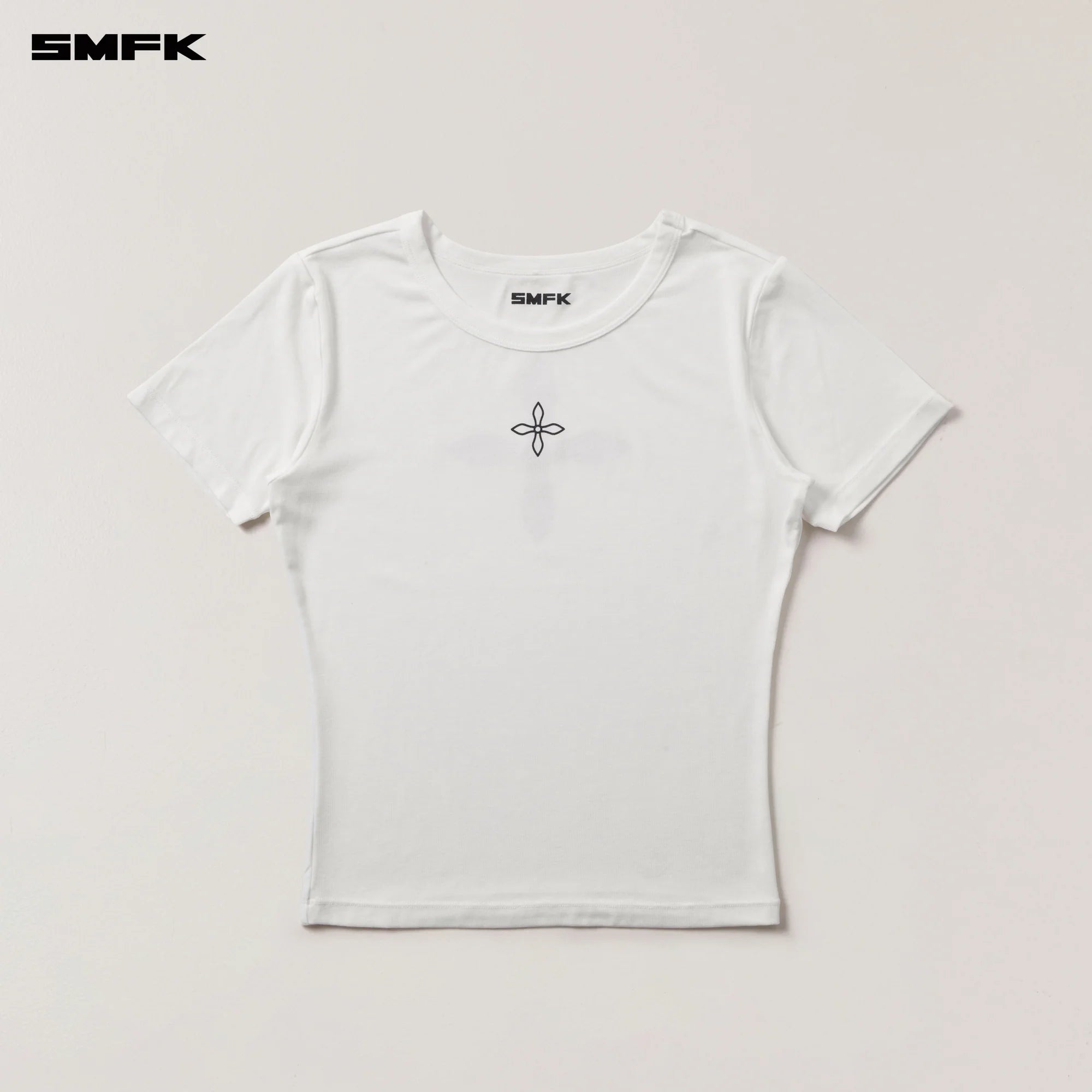COMPASS STAMP ACETATE BODY SPORTS TEE SNOW MOUNTAIN WHITE