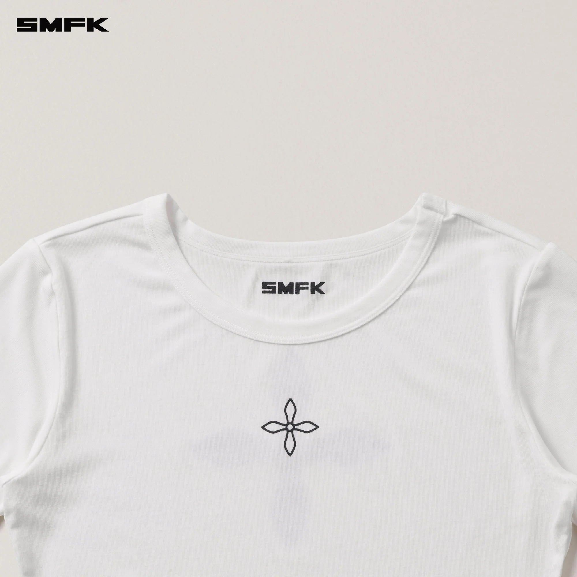 COMPASS STAMP ACETATE BODY SPORTS TEE SNOW MOUNTAIN WHITE