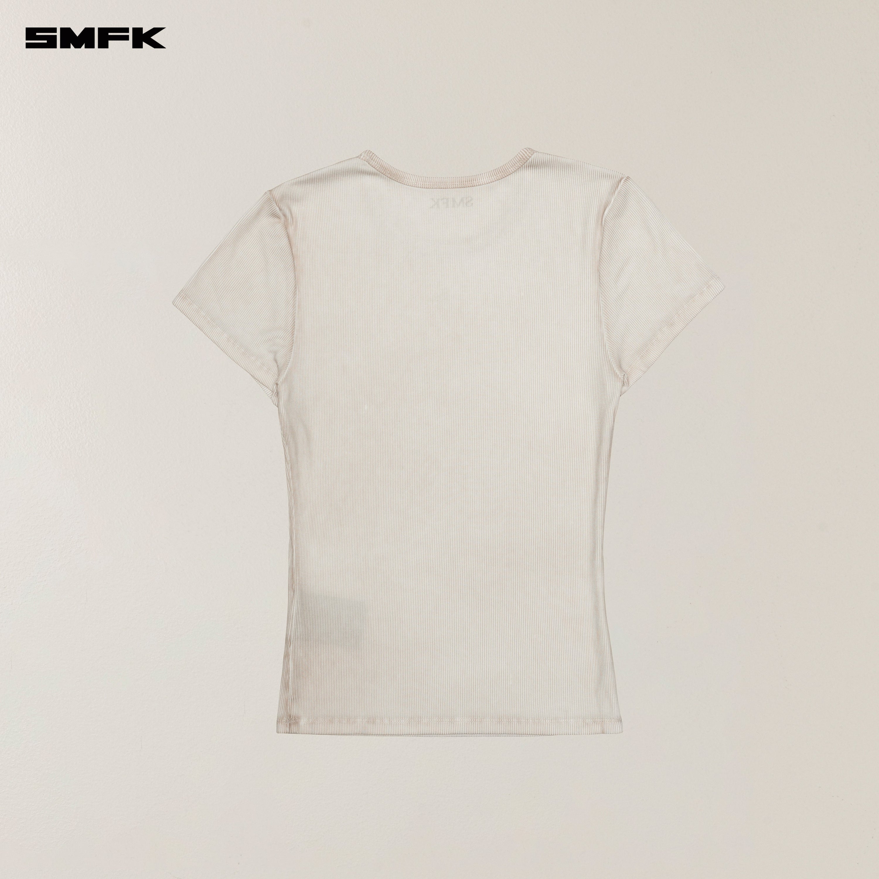 VINTAGE STORM FADE DYE SILK SPORTS Tee WHITE MIST
