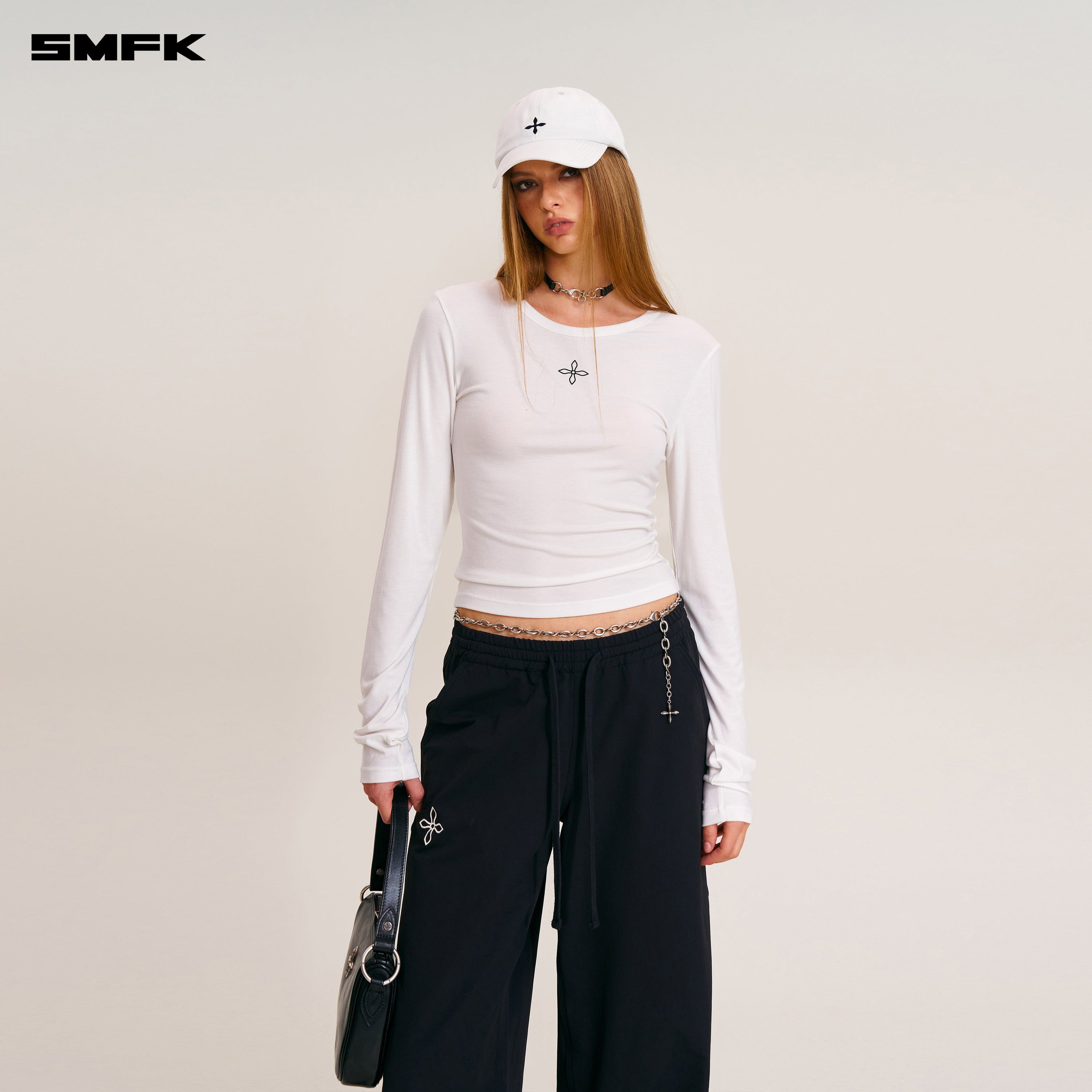 COMPASS BADGE RETRO CARGO CAP SNOW MOUNTAIN WHITE