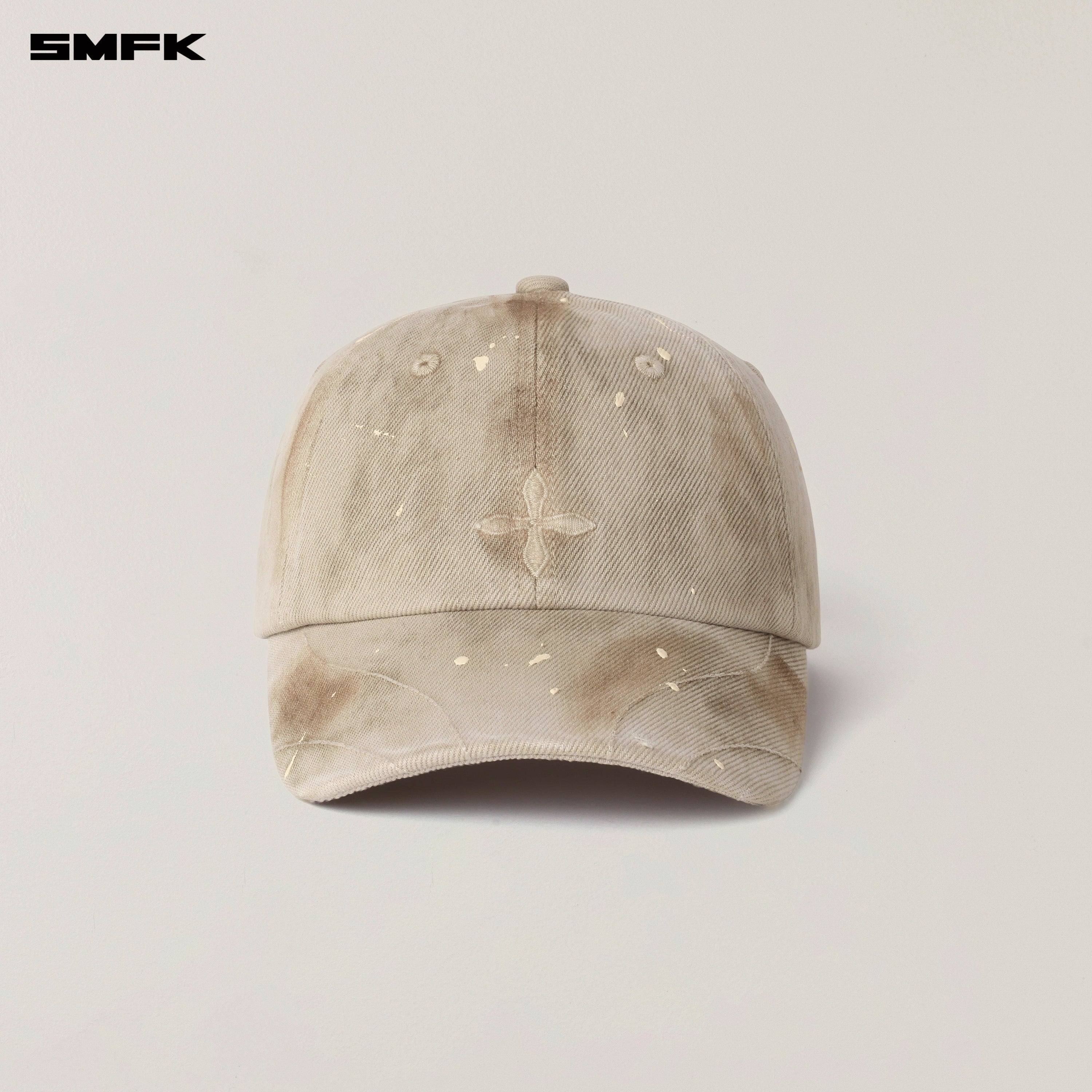 RAGE WILD HANDCRAFT DRIP DYED DENIM CAP WILD BROWN