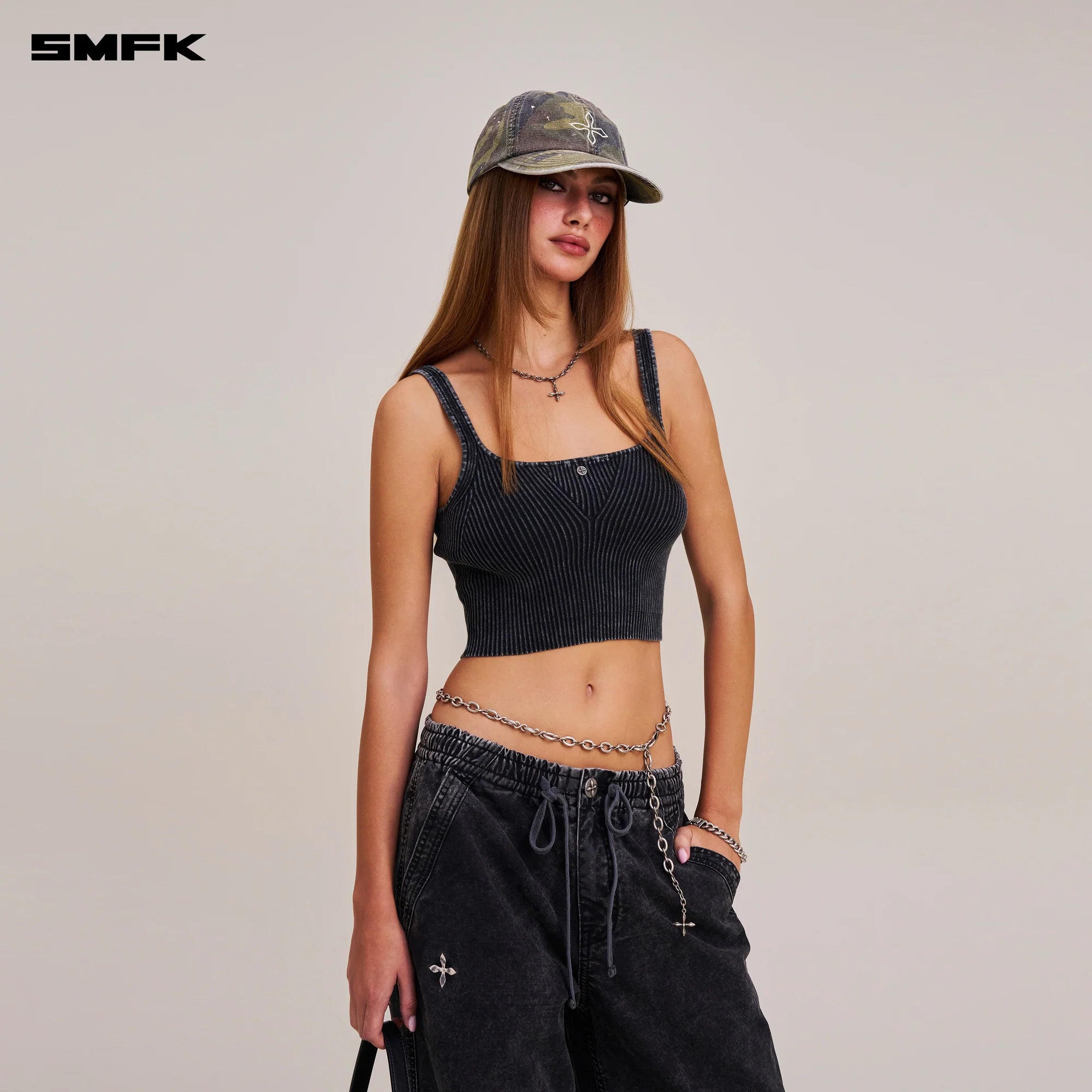 RAGE WILD HANDCRAFT CAMO CARGO CAP ARMY GREEN CAMOUFLAGE