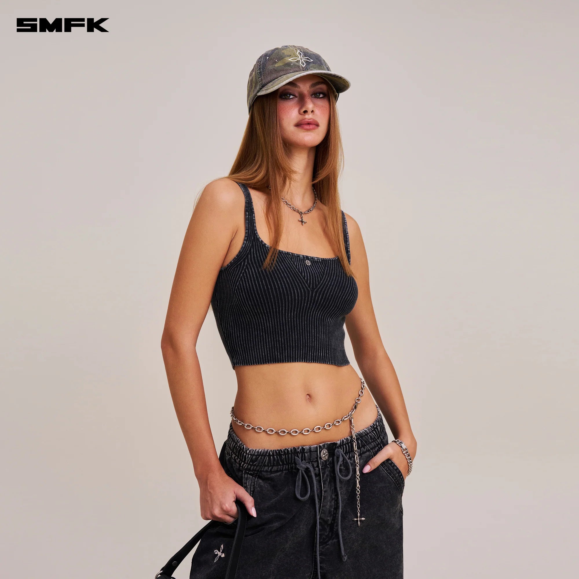 RAGE WILD HANDCRAFT CAMO CARGO CAP ARMY GREEN CAMOUFLAGE