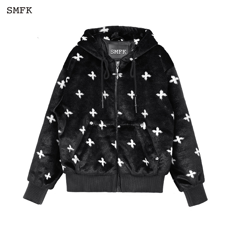 BLACK HORSE GARDEN HOODIE ZIP UP HOODIE CH004BS