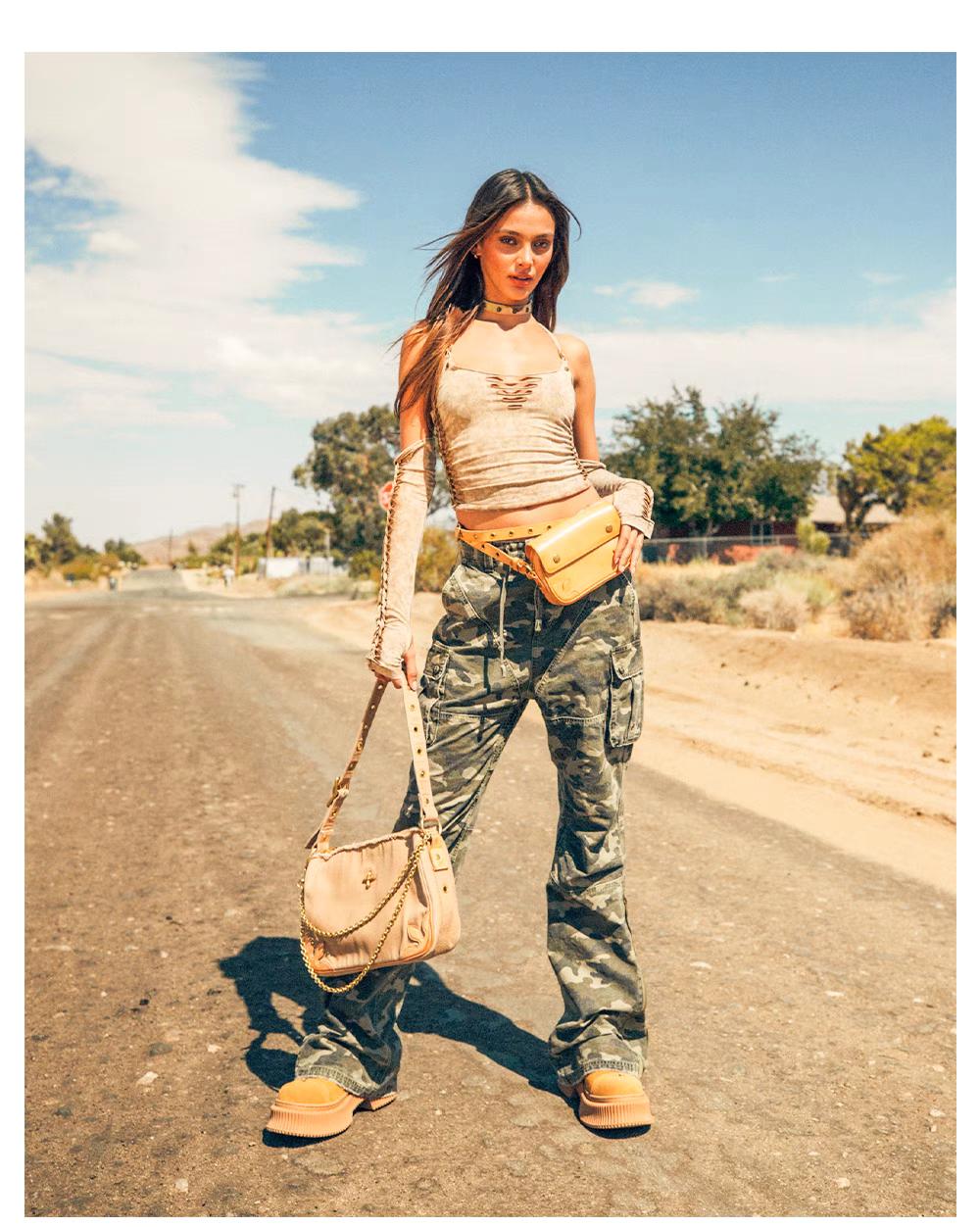 Mermaid camouflage overalls SWEATPANTS