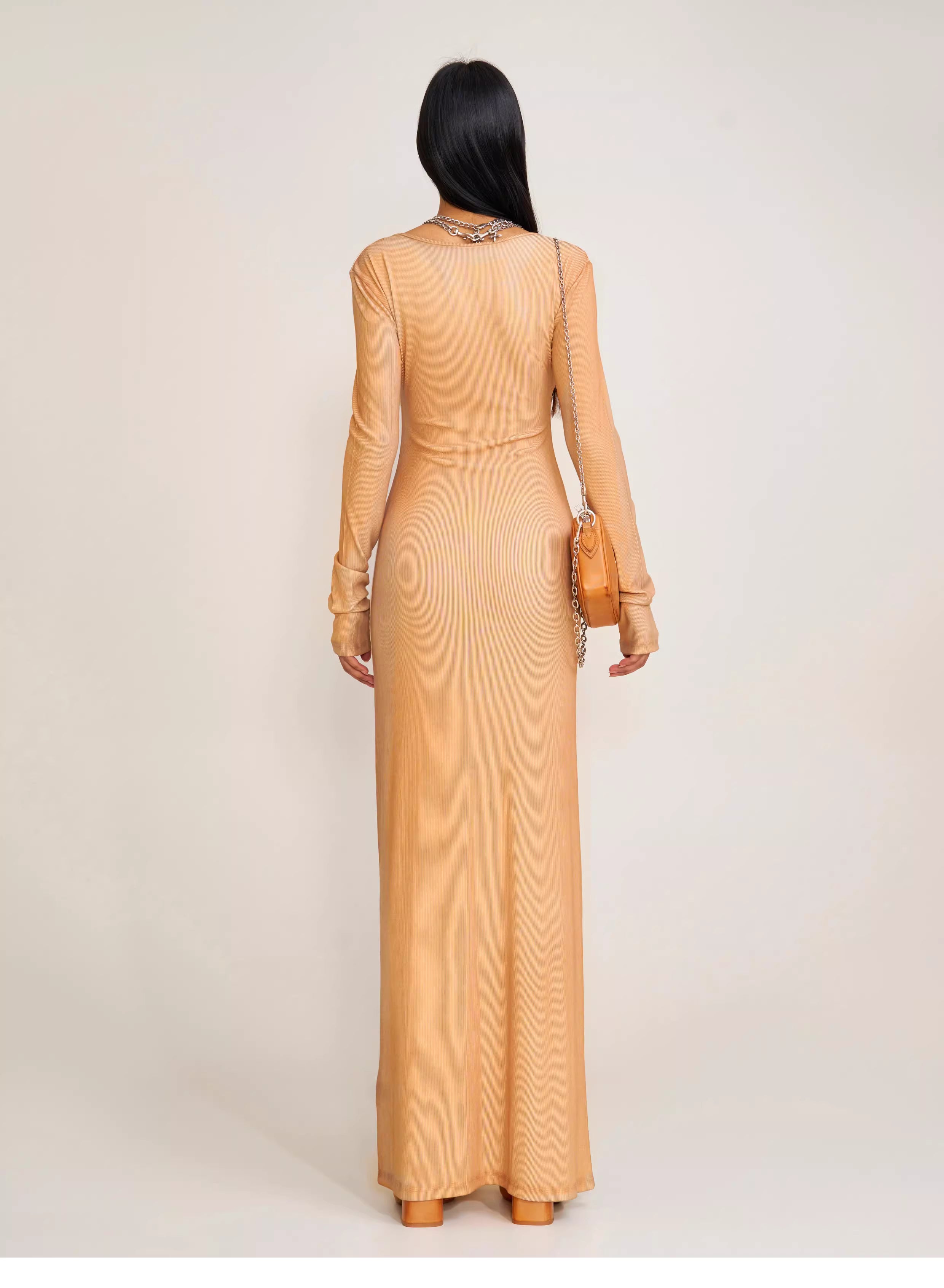 VINTAGE HURRICANE SILK FADE BODY DRESS FADING DESERT