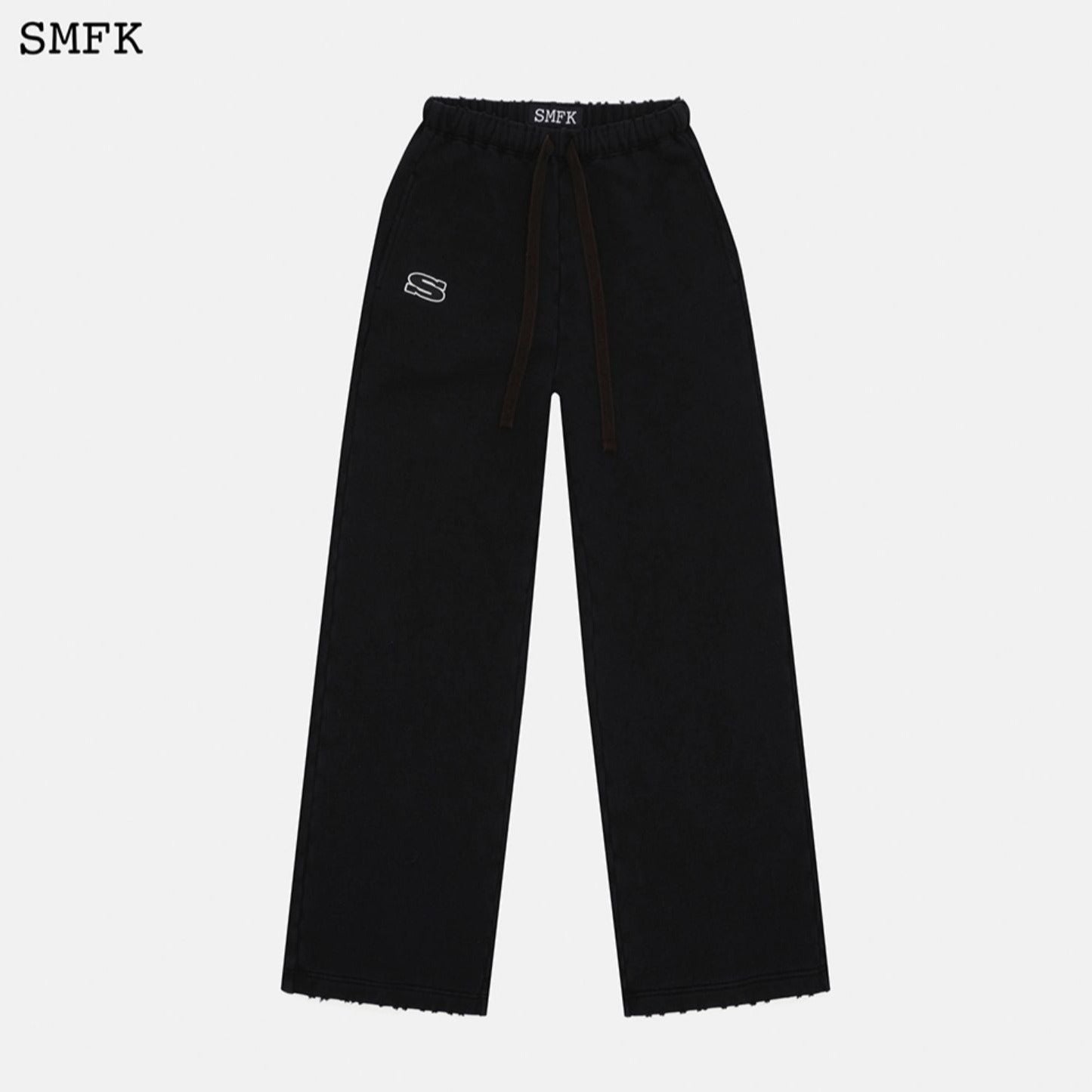 SMFK WILD WORLD RETRO WINE WANDERING WIDE LEG SWEATPANTS UP001B