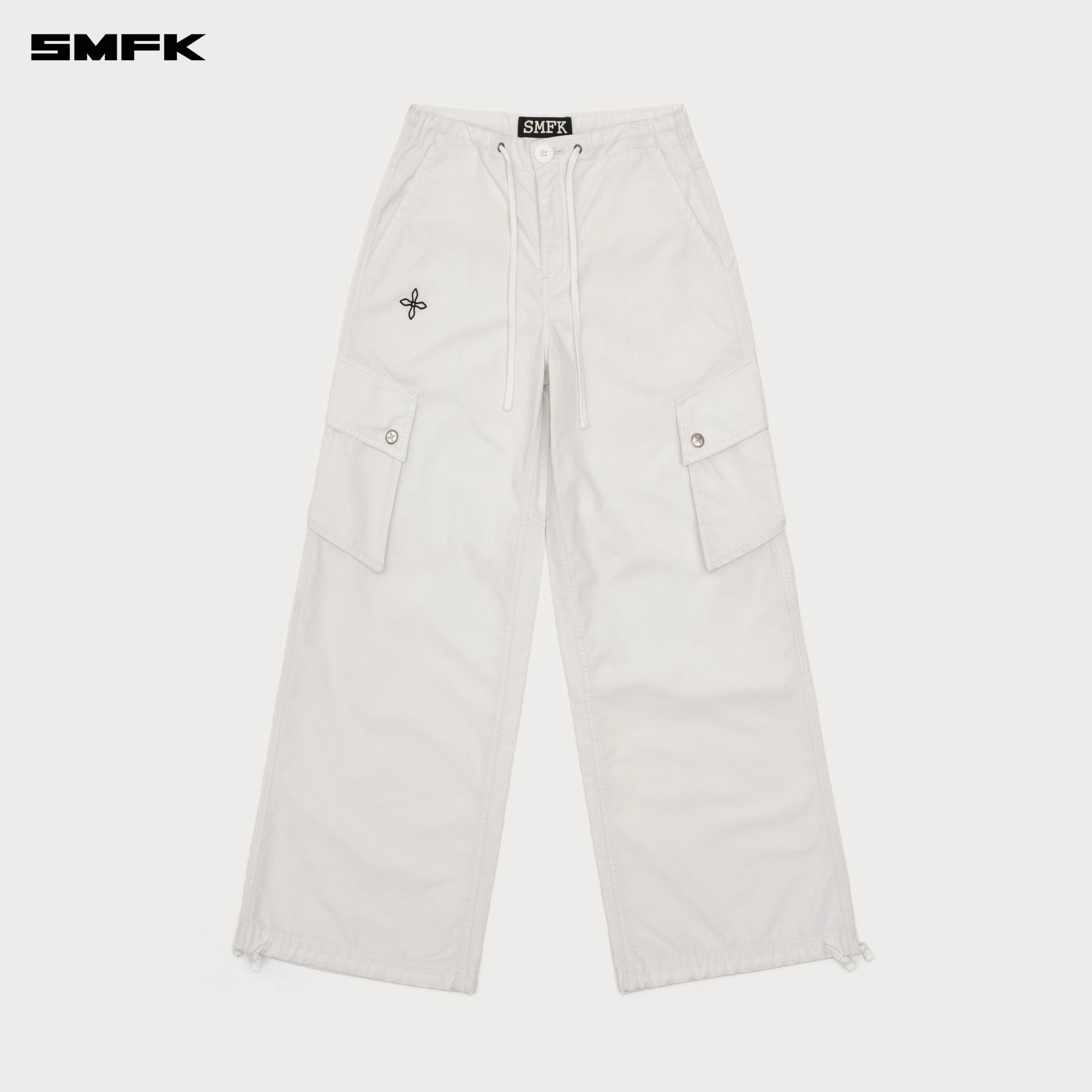 Future Mirage Classic Parachute Pants Snowy Mountain White