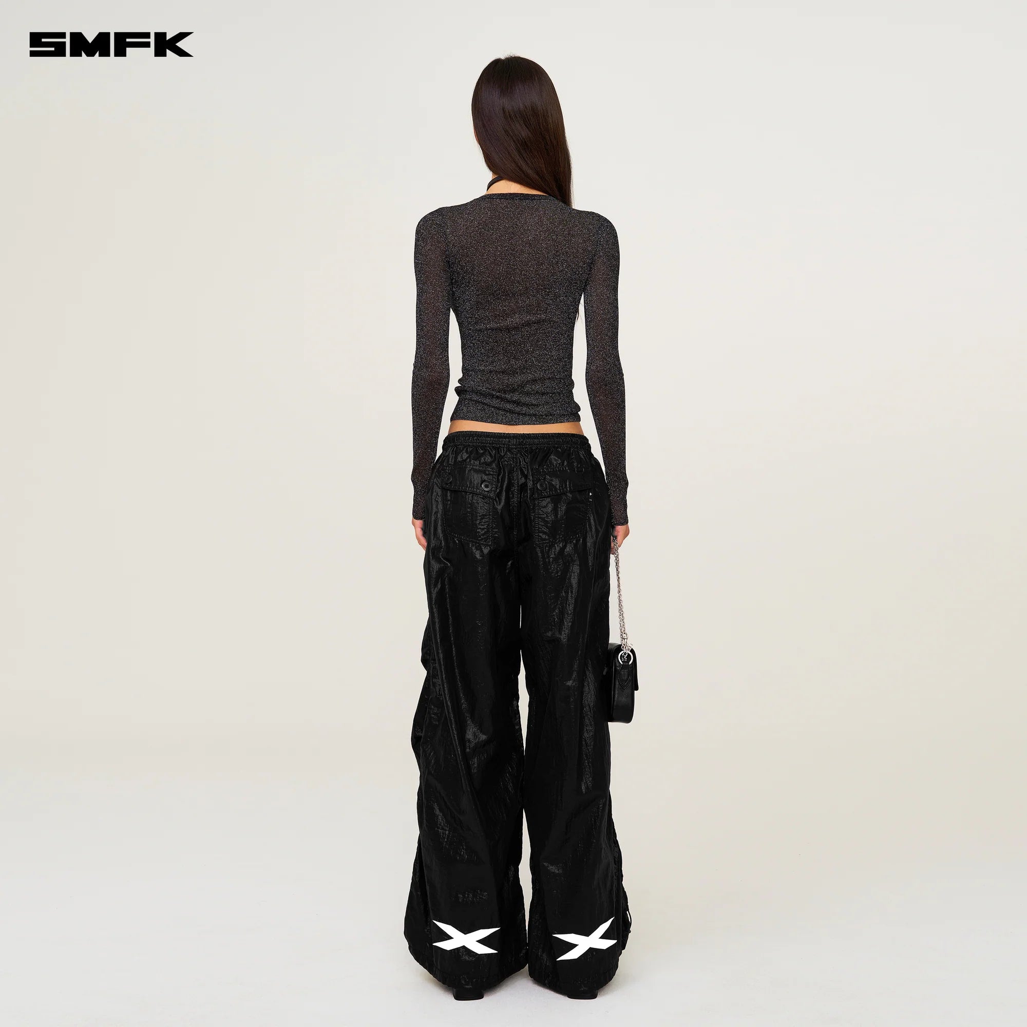 FUTURE MIRAGE TAR PHANTOM WIDE-LEG SWEATPANTS BLACK