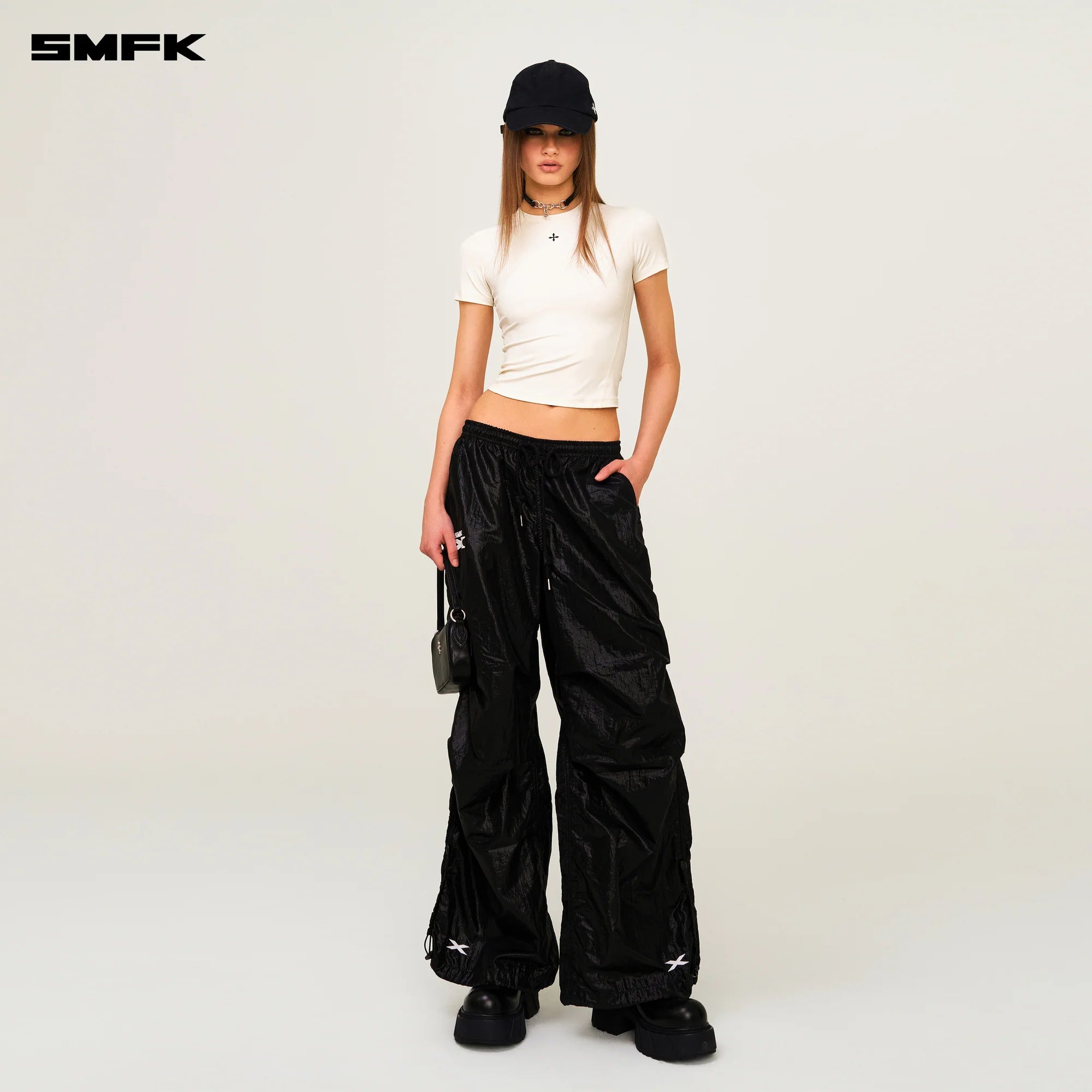 FUTURE MIRAGE TAR PHANTOM WIDE-LEG SWEATPANTS BLACK