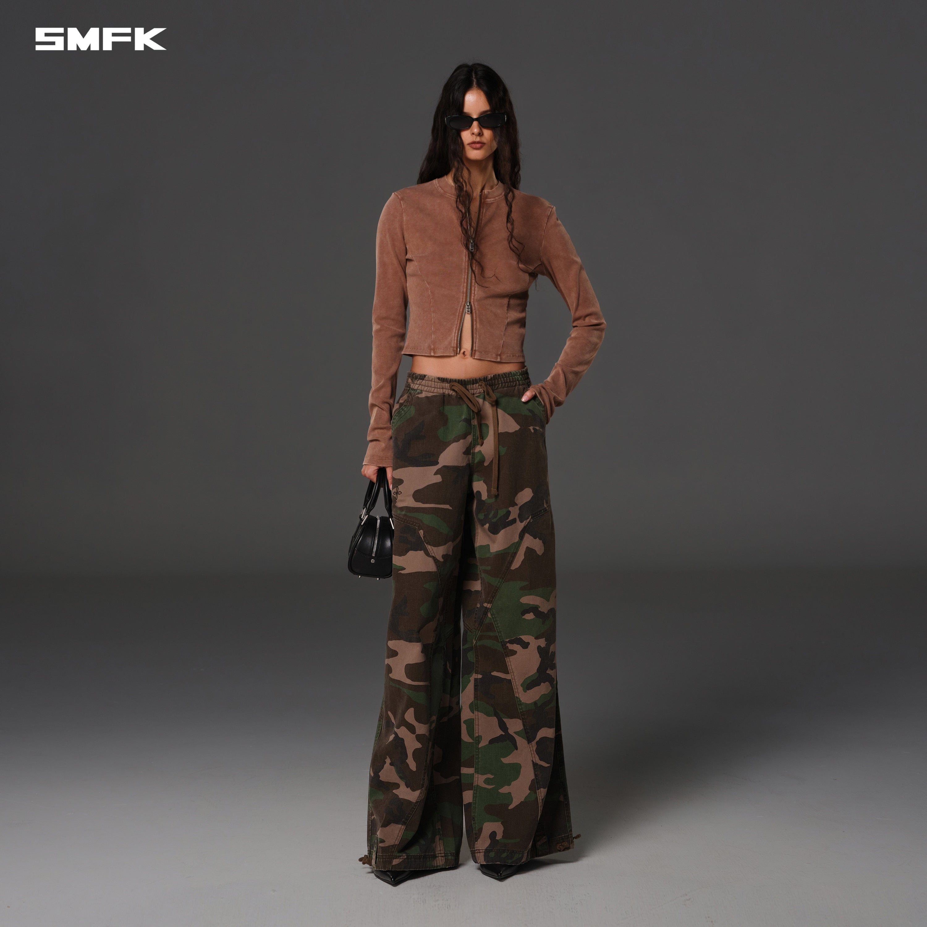 COMPASS MIRAGE CAMO TOWER SPORTS PANTS/COTTON ARMY GREEN  CAMOUFLAGE