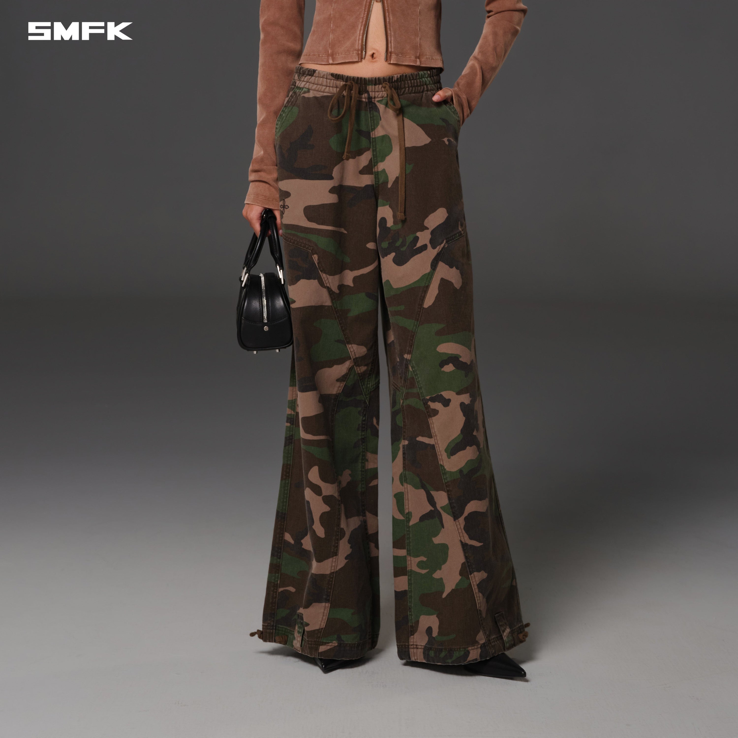 COMPASS MIRAGE CAMO TOWER SPORTS PANTS/COTTON ARMY GREEN  CAMOUFLAGE