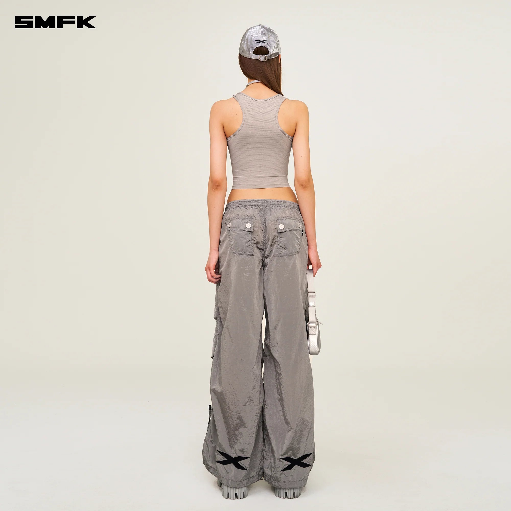 FUTURE MIRAGE STAR PHANTOM WIDE-LEG SWEATPANTS GRAY