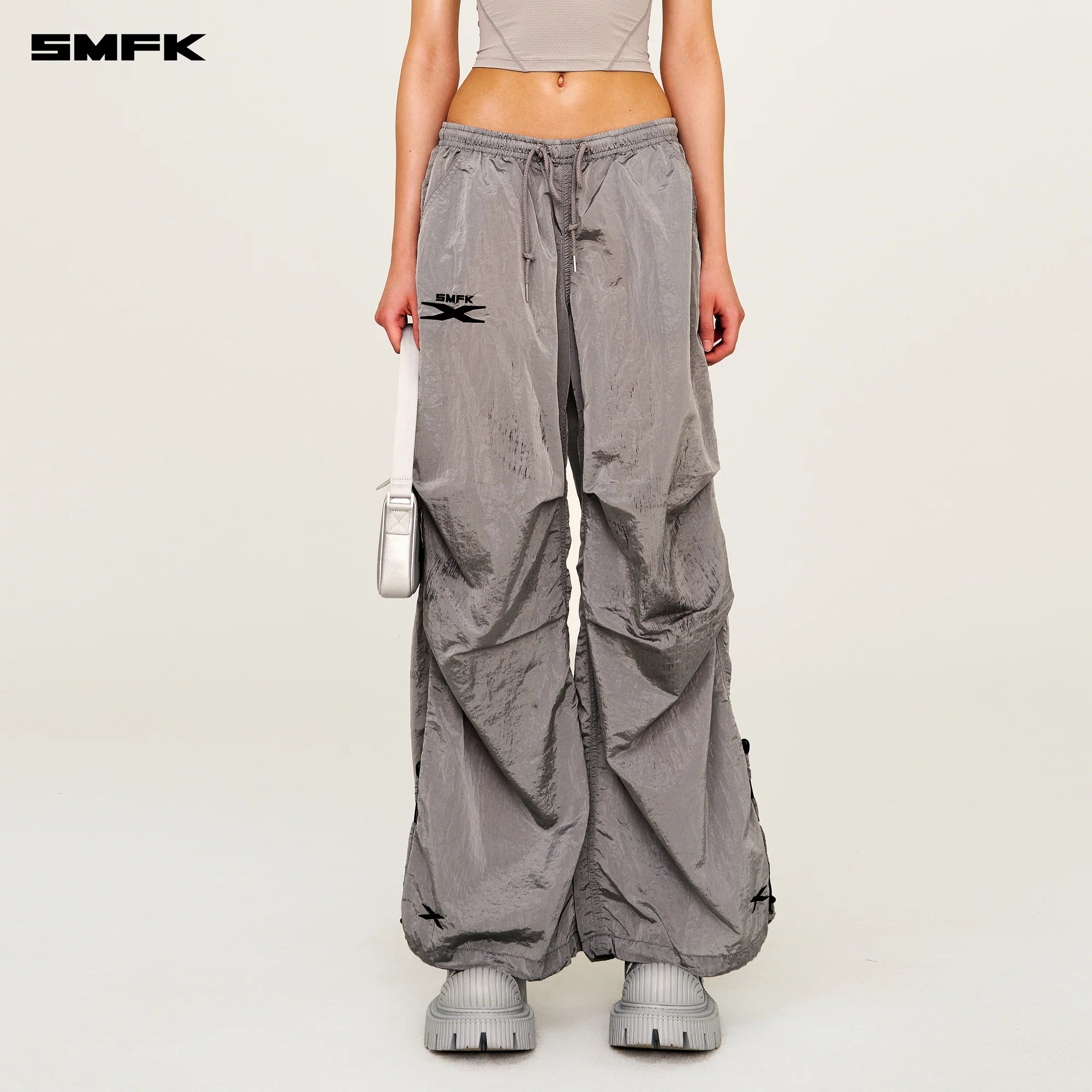 FUTURE MIRAGE STAR PHANTOM WIDE-LEG SWEATPANTS GRAY