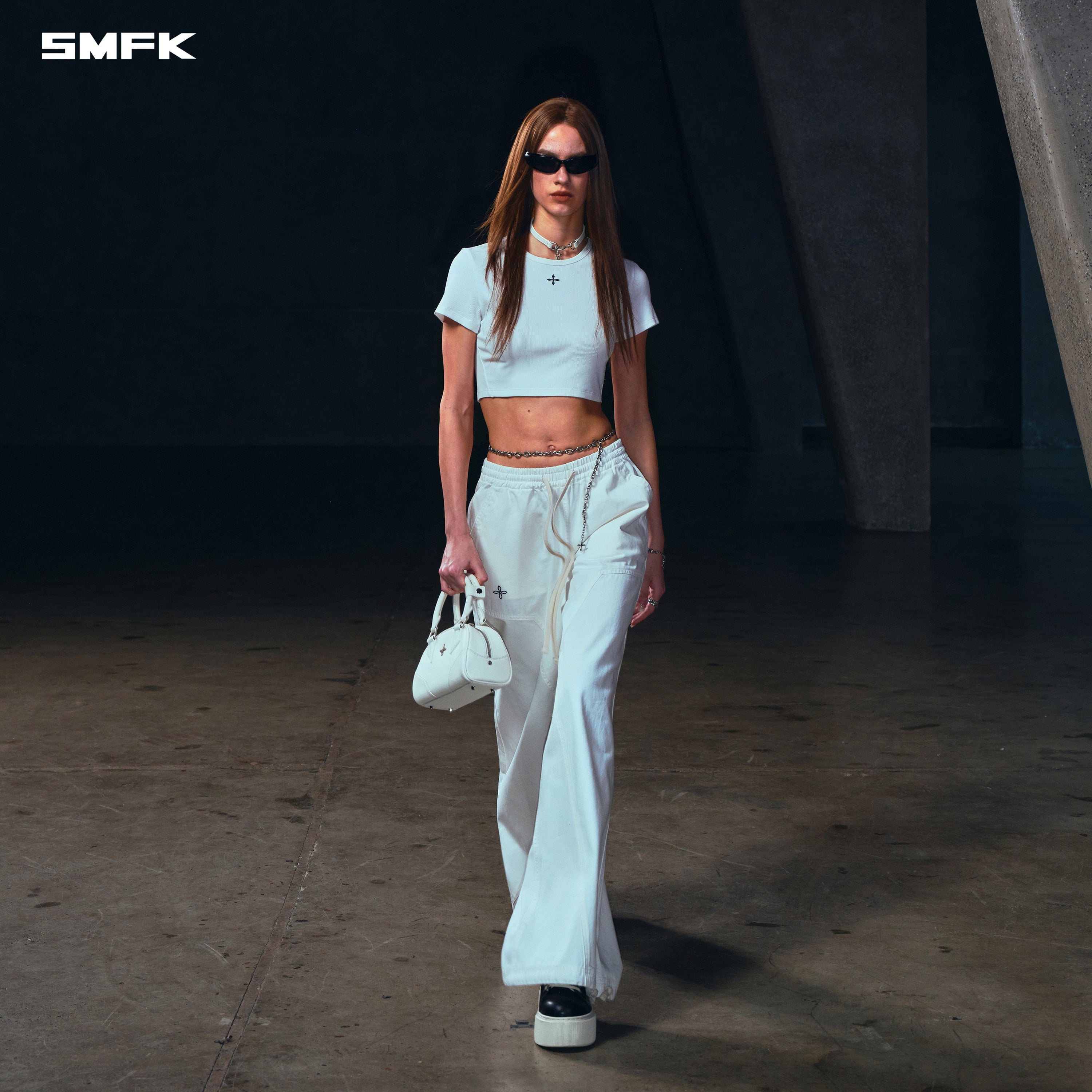 COMPASS MIRAGE TOWER SPORTS PANTS/COTTON CLOUD WHITE