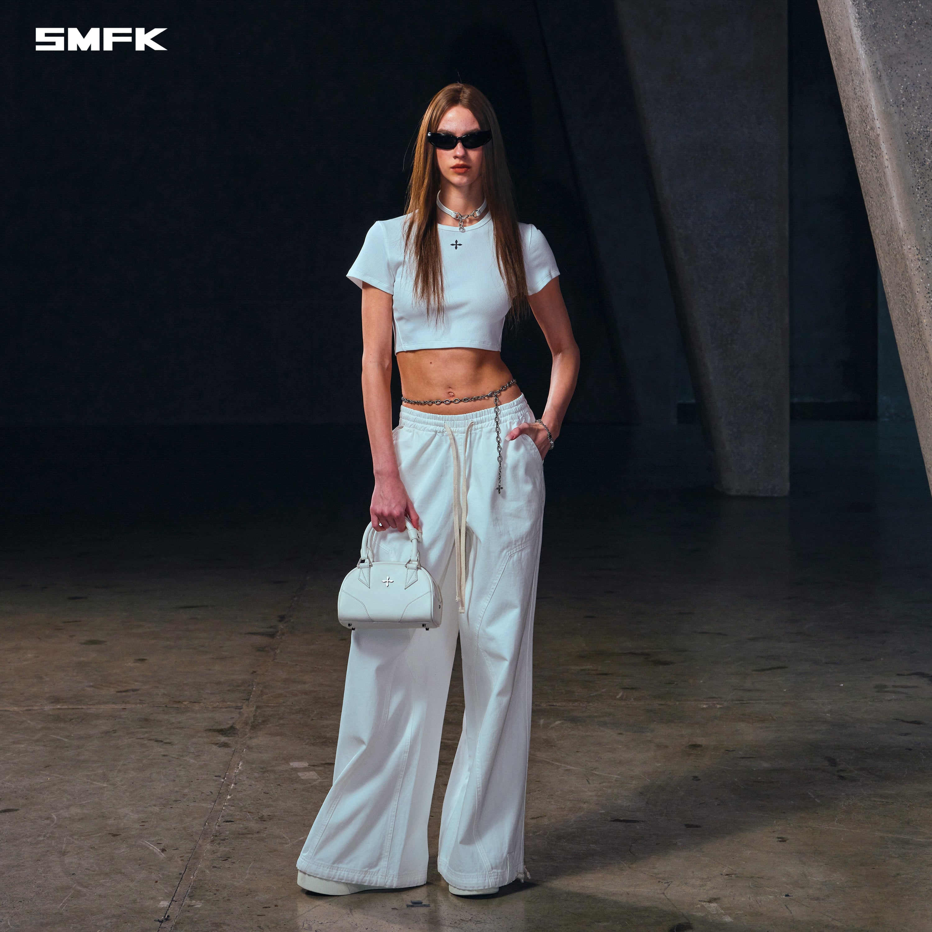 COMPASS MIRAGE TOWER SPORTS PANTS/COTTON CLOUD WHITE