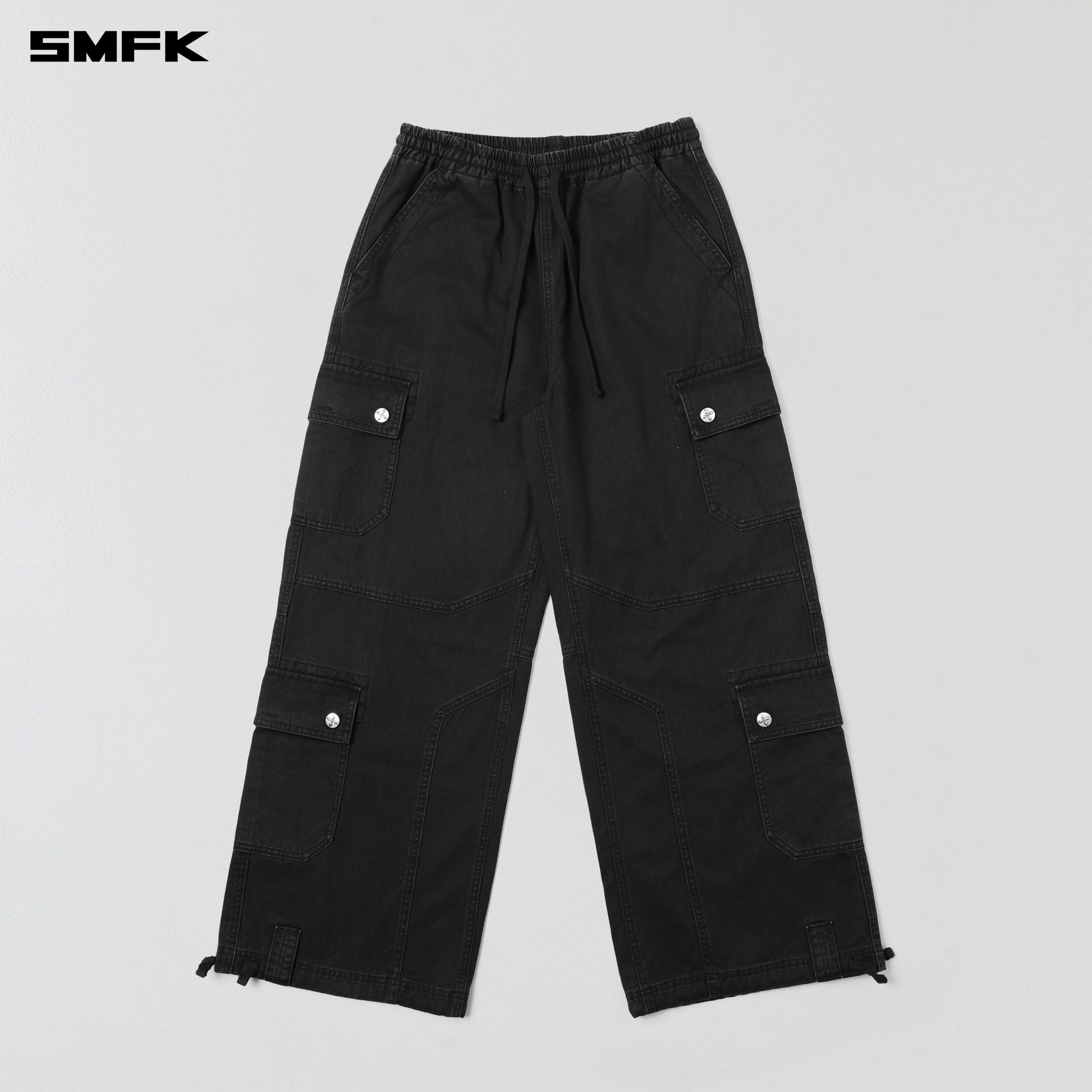 COMPASS MODE RISE-UP STR SPORTS PANTS/COTTON WILD BLACK
