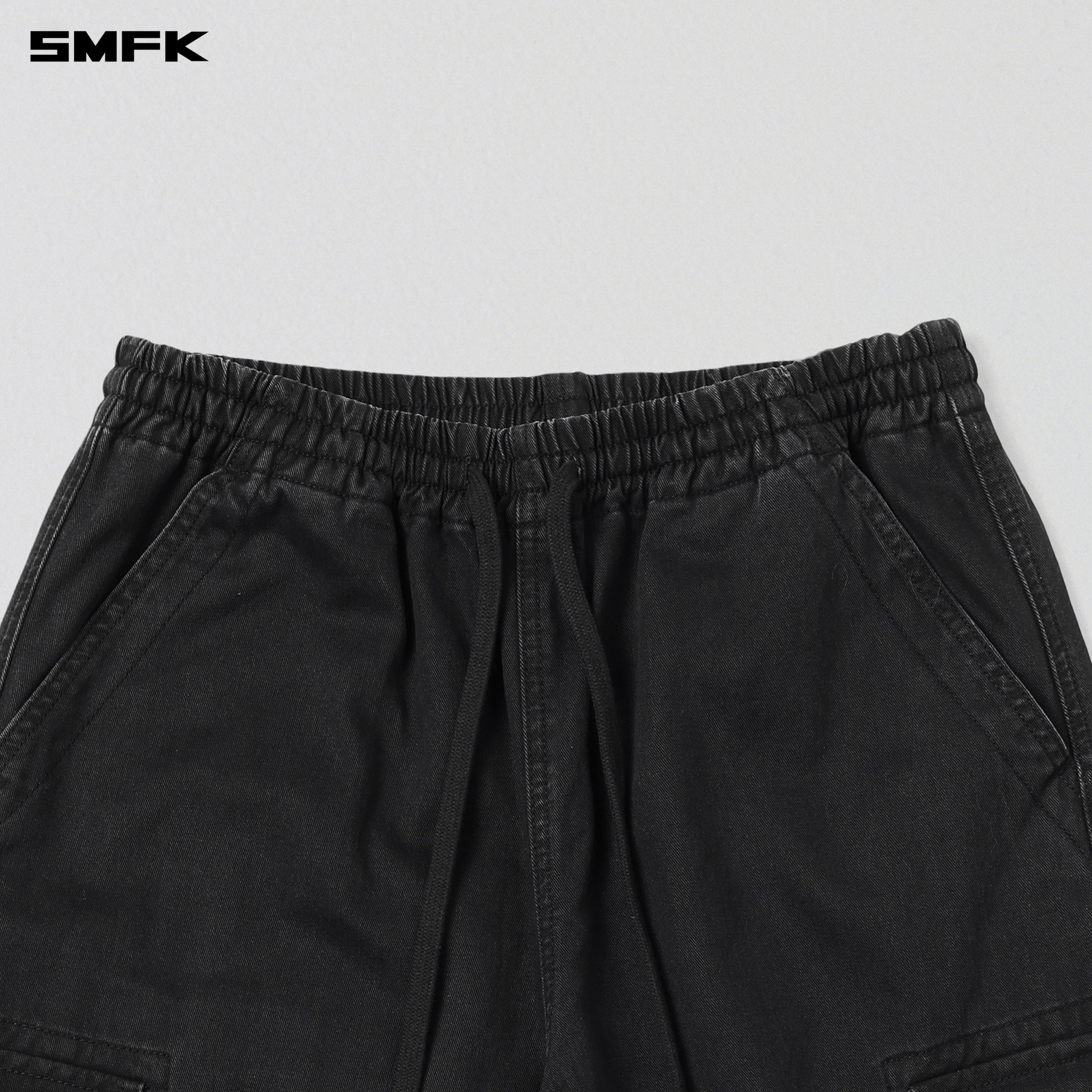 COMPASS MODE RISE-UP STR SPORTS PANTS/COTTON WILD BLACK
