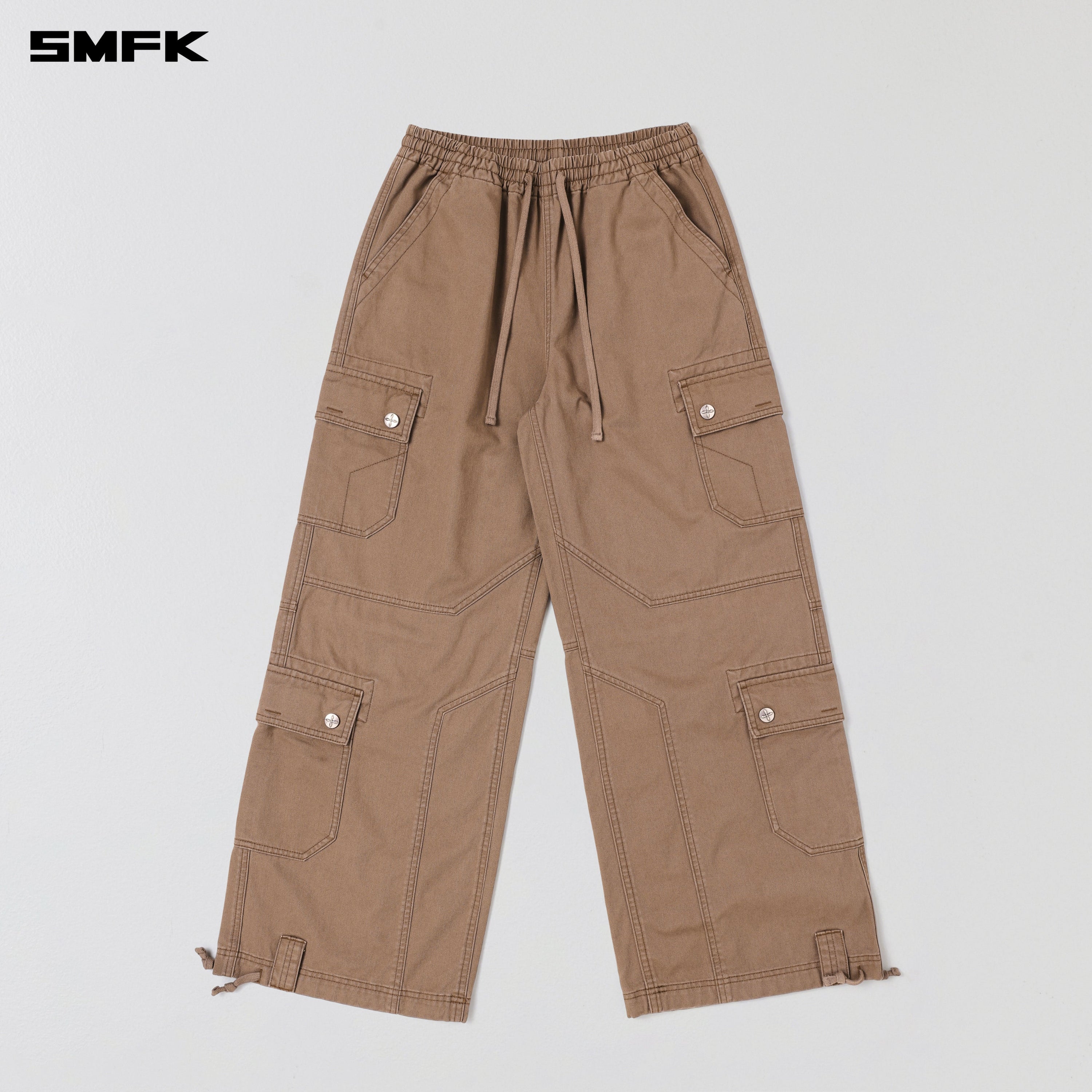 COMPASS MODE RISE-UP STR SPORTS PANTS/COTTON SHADOW BROWN