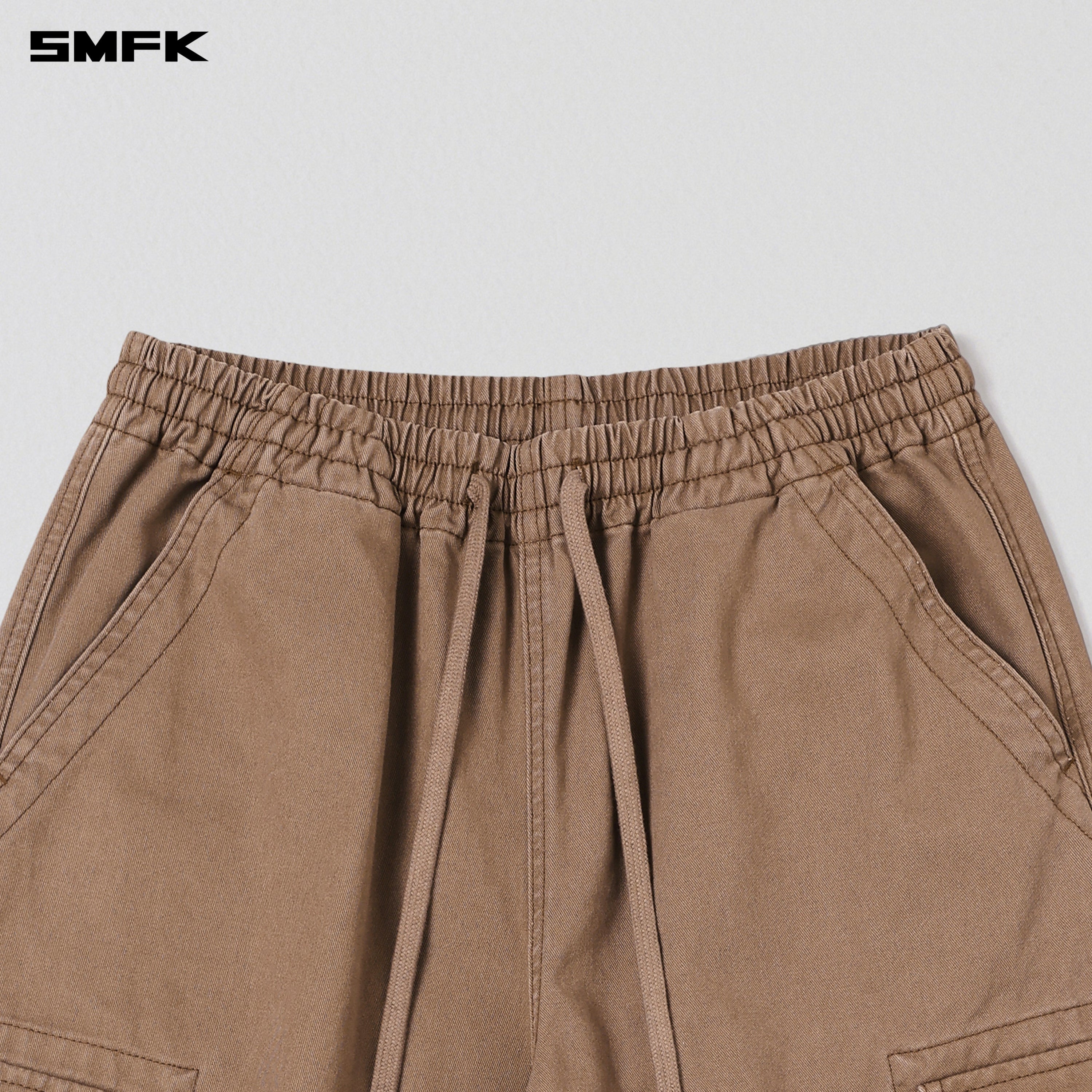 COMPASS MODE RISE-UP STR SPORTS PANTS/COTTON SHADOW BROWN