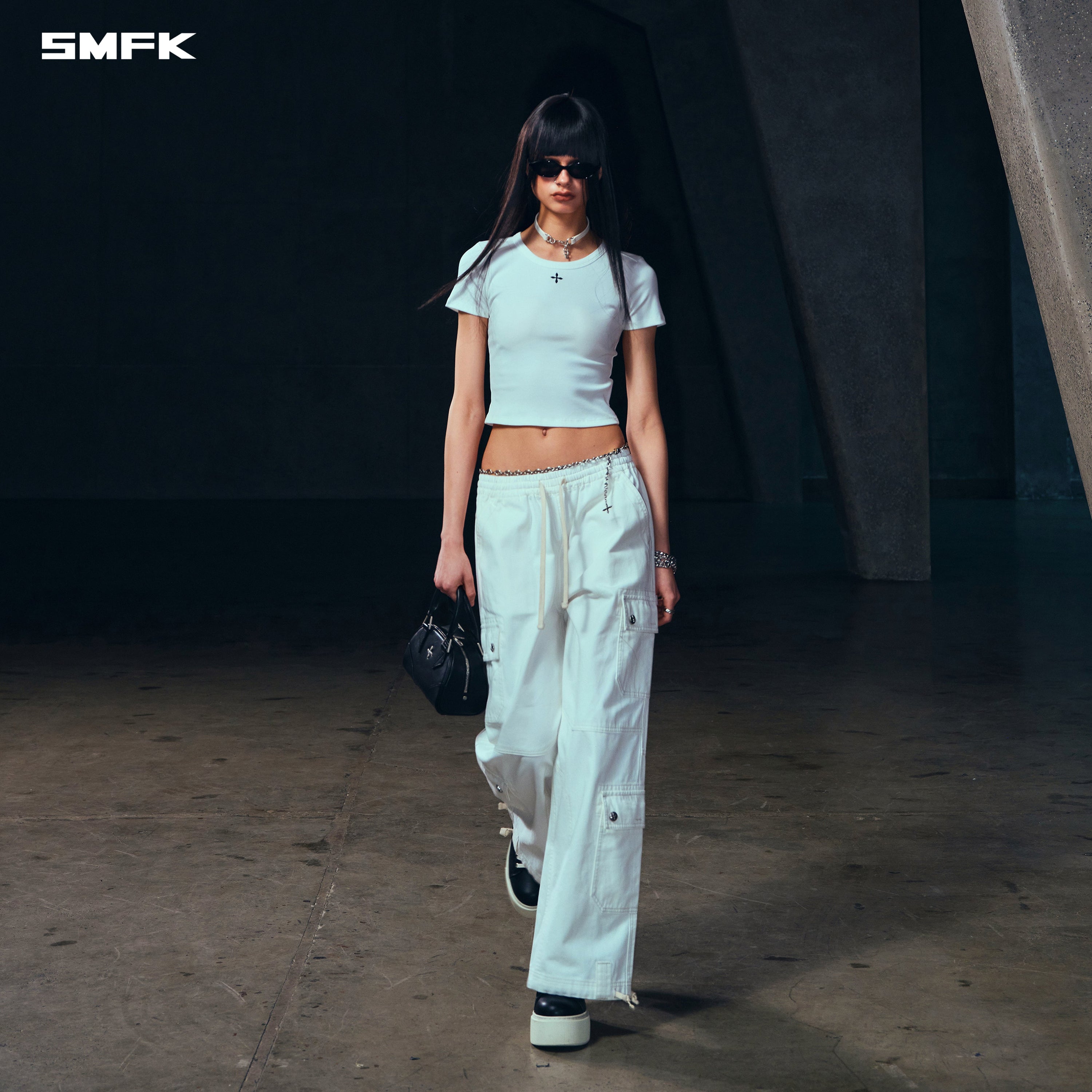 COMPASS MODE RISE-UP STR SPORTS PANTS/COTTON CLOUD WHITE
