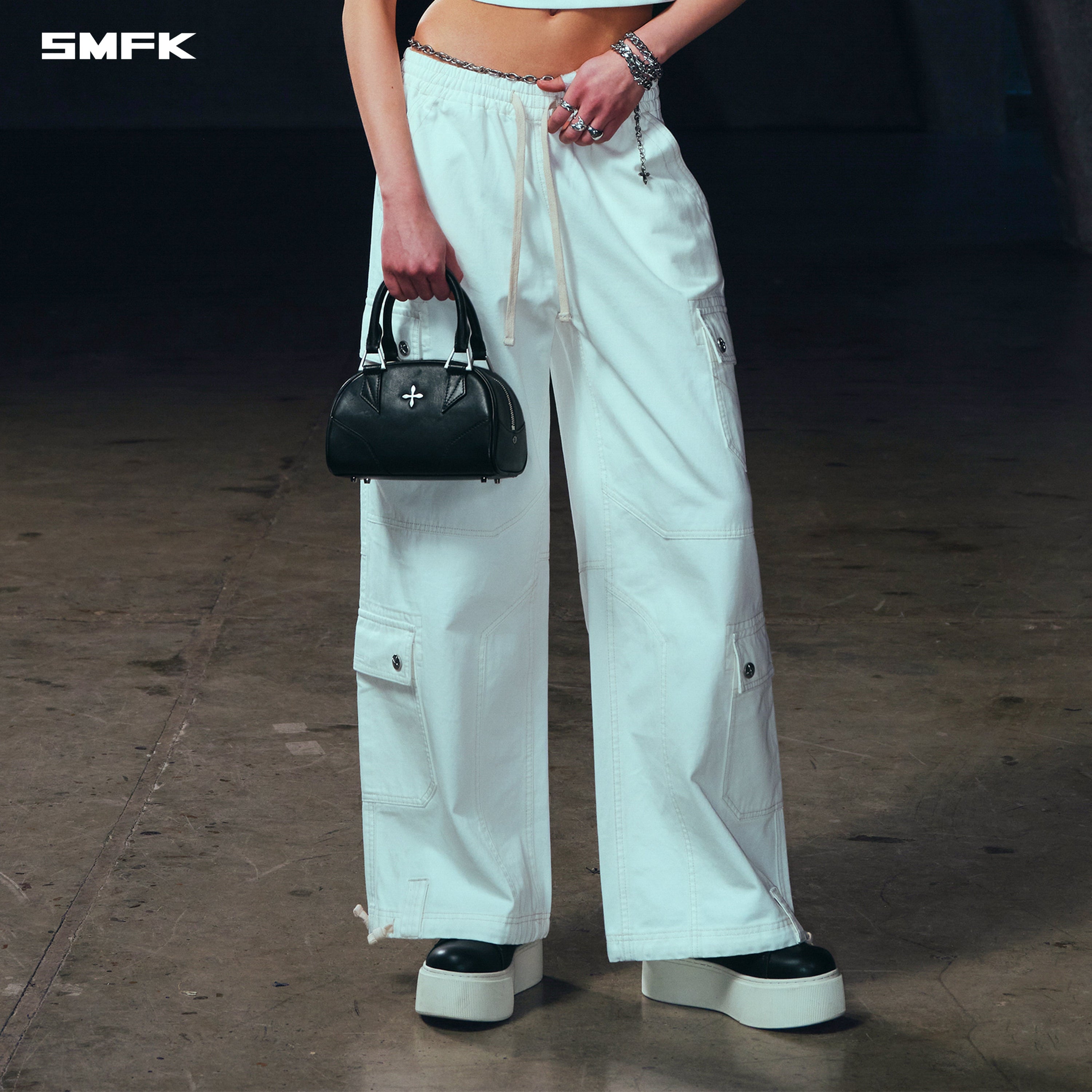 COMPASS MODE RISE-UP STR SPORTS PANTS/COTTON CLOUD WHITE