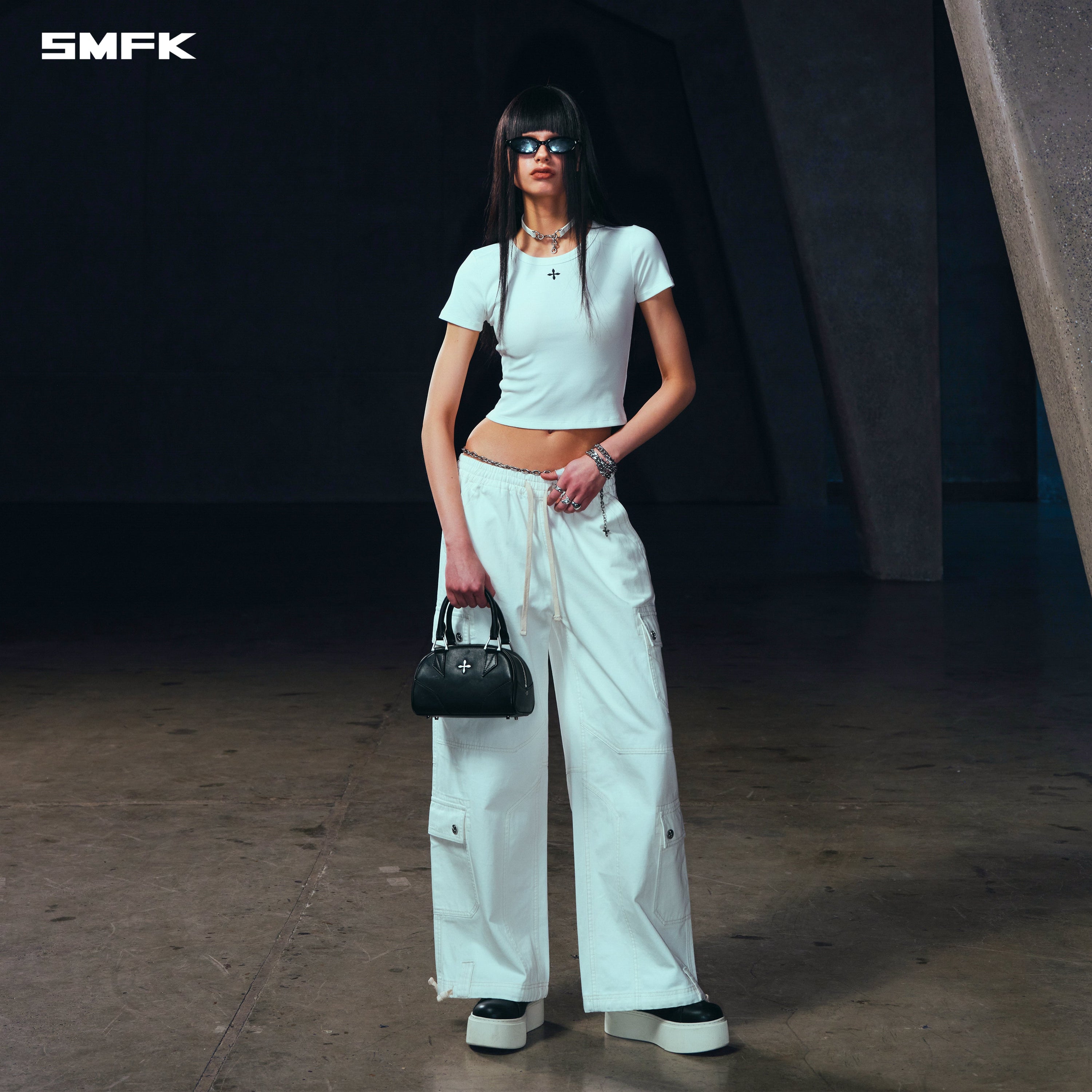 COMPASS MODE RISE-UP STR SPORTS PANTS/COTTON CLOUD WHITE
