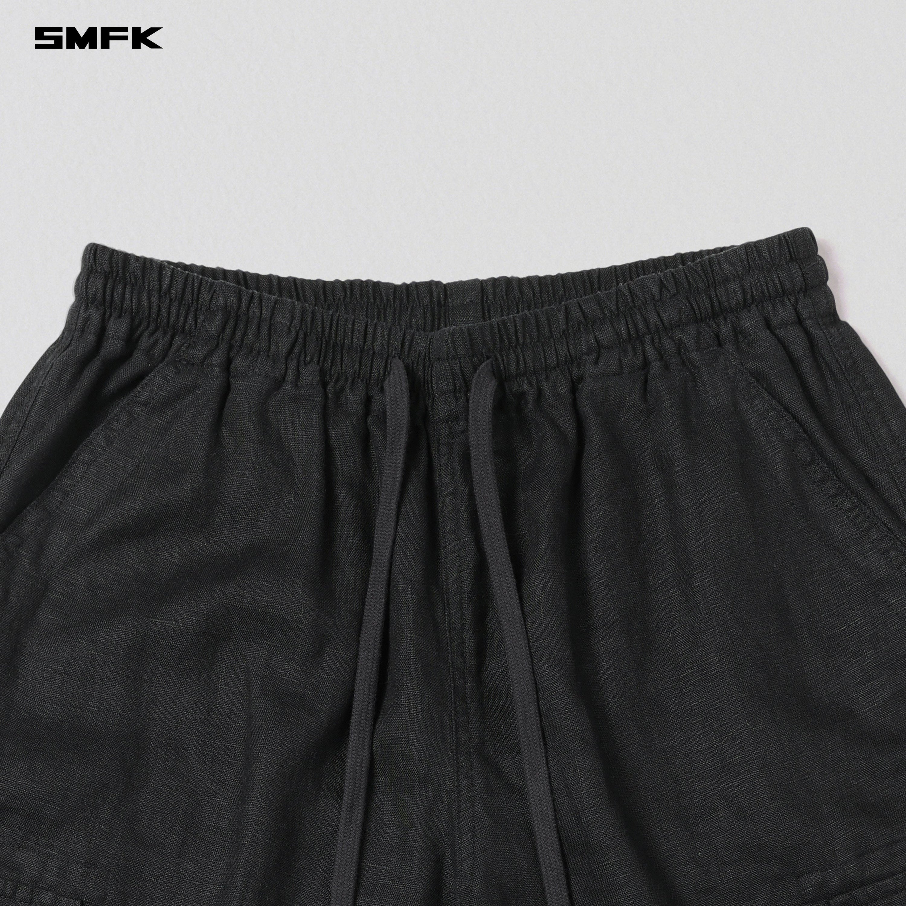 COMPASS ROVE STR SPORTS PANTS/LINEN WILD BLACK