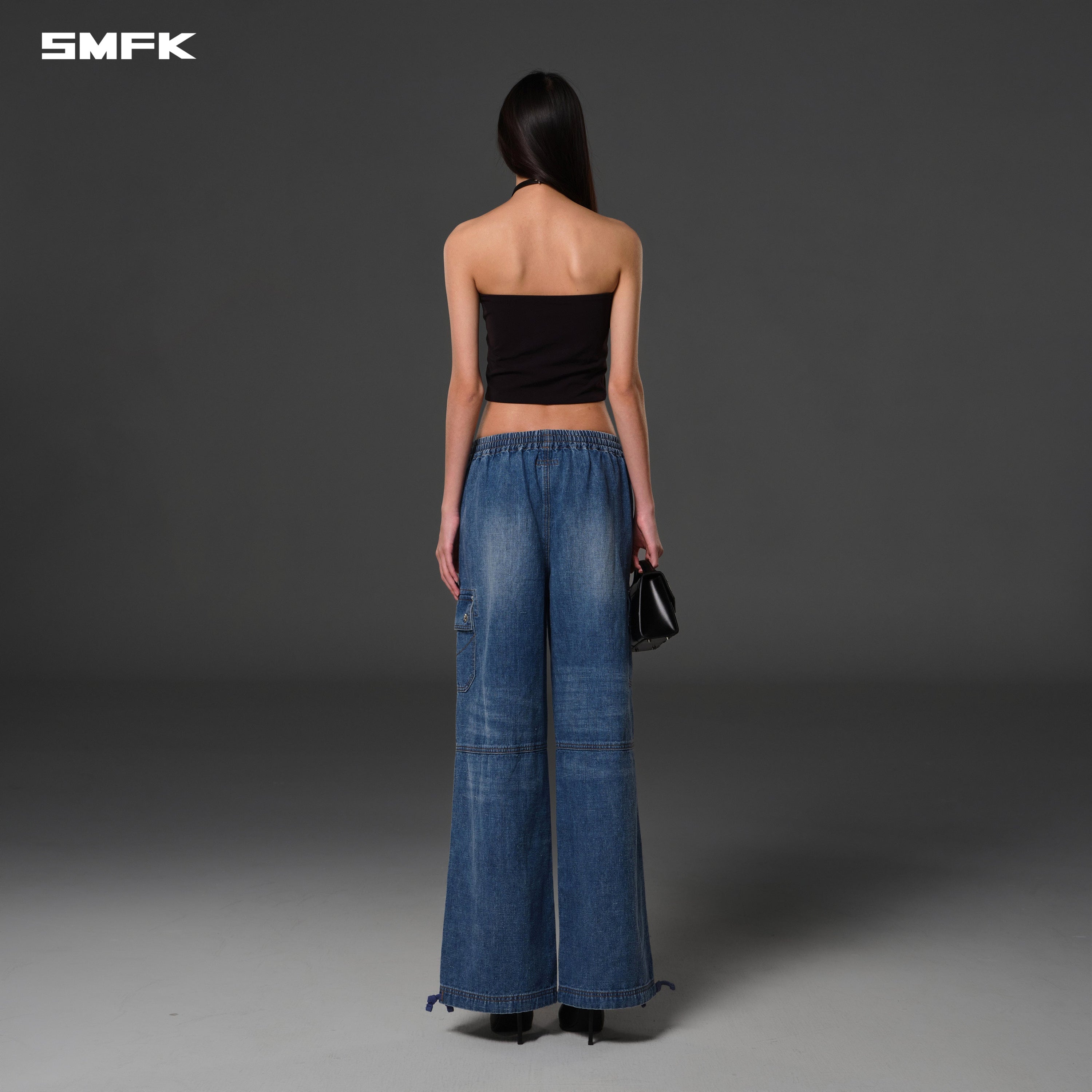 COMPASS ROVE STR SPORTS PANTS/LINEN COTTON JEANS BLUE