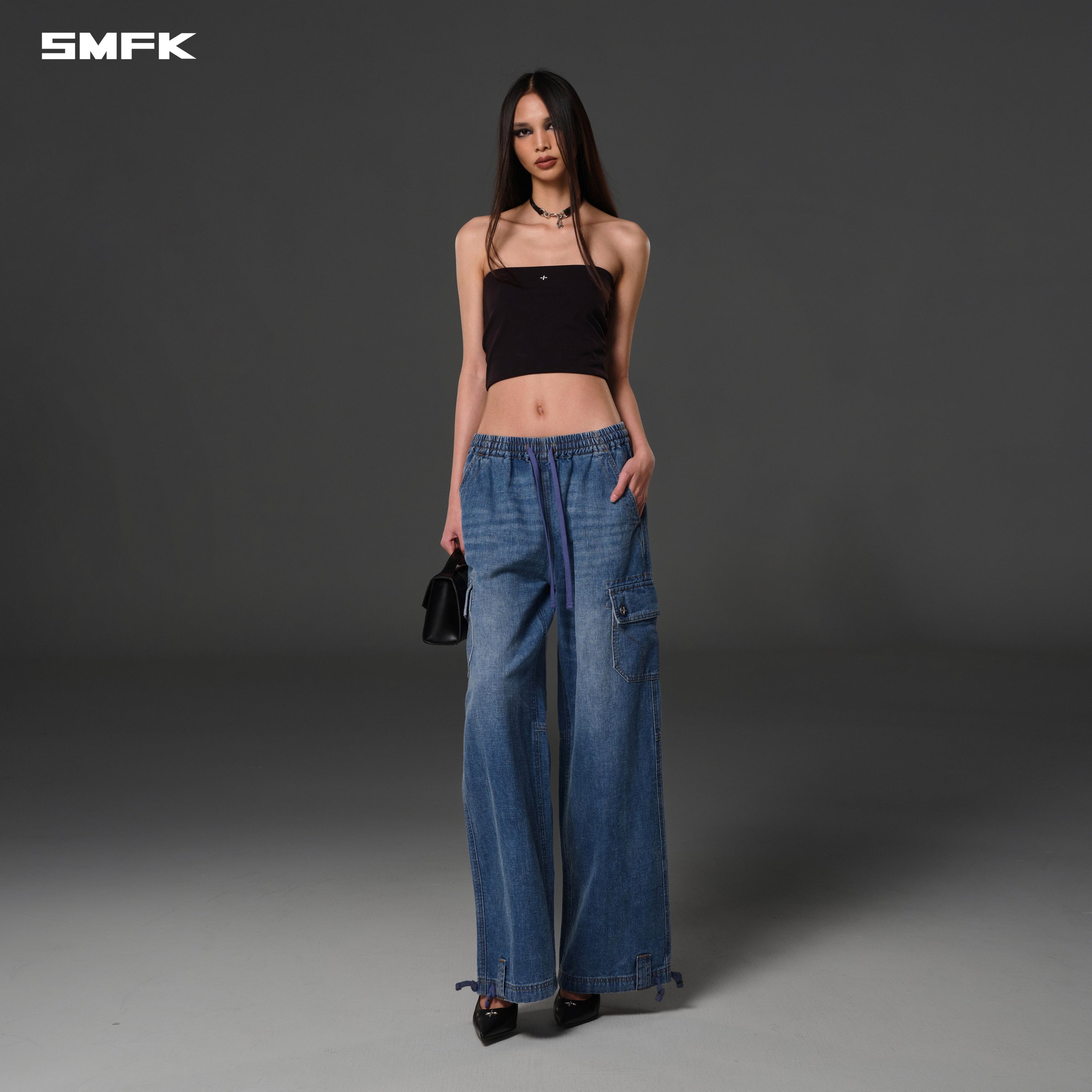 COMPASS ROVE STR SPORTS PANTS/LINEN COTTON JEANS BLUE