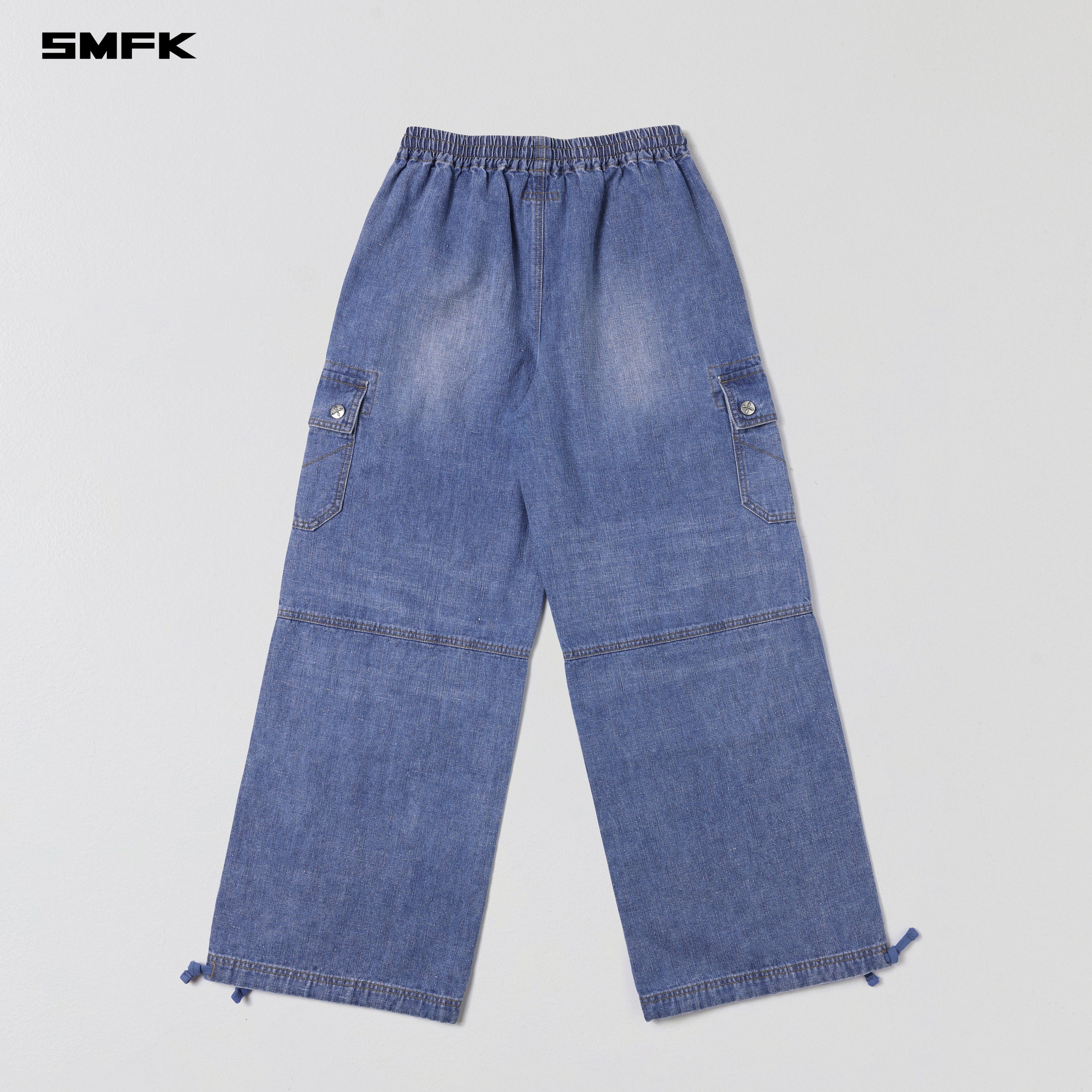 COMPASS ROVE STR SPORTS PANTS/LINEN COTTON JEANS BLUE