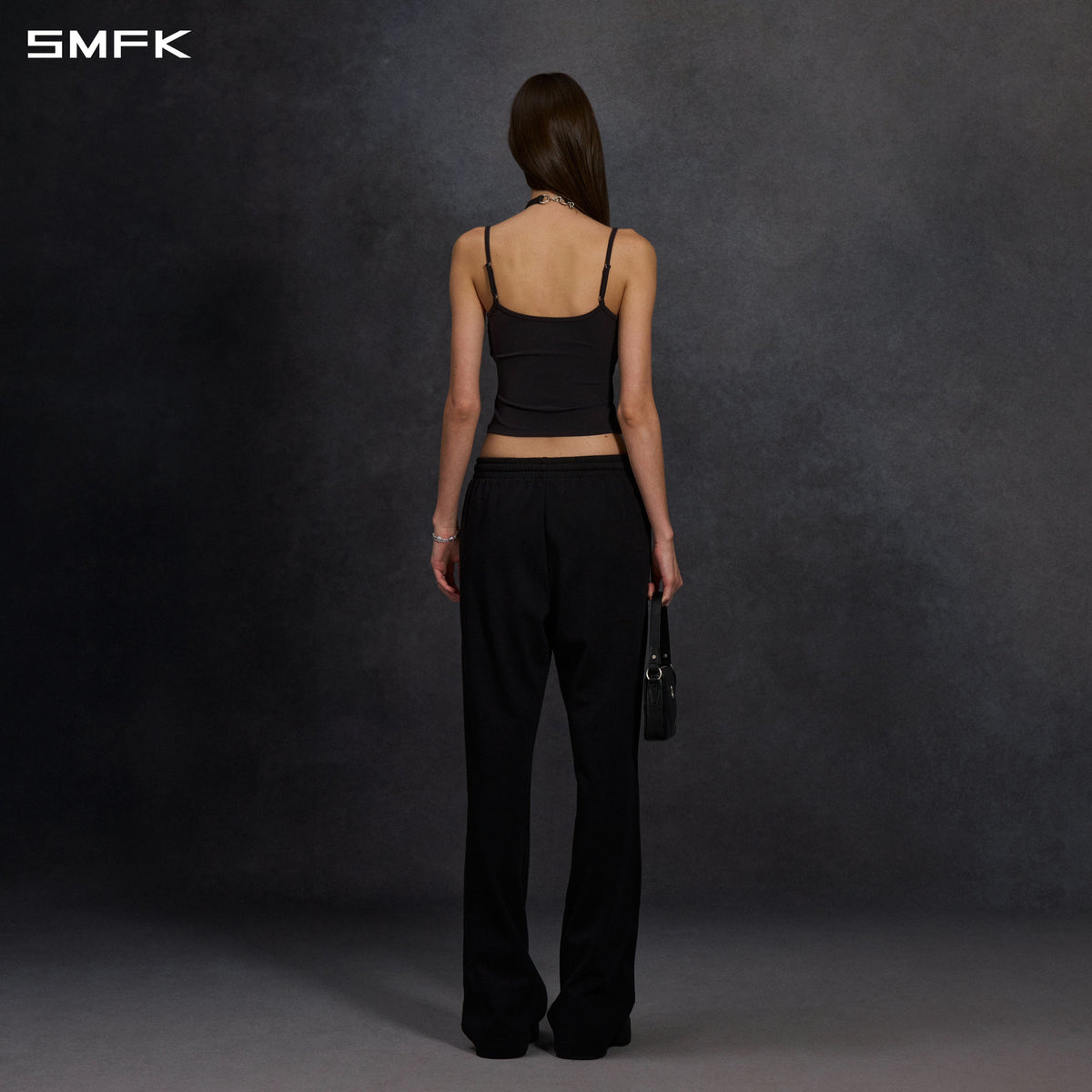 PERMANENT SLIM STRT SPORTS PANTS/COTTON/W WILD BLACK