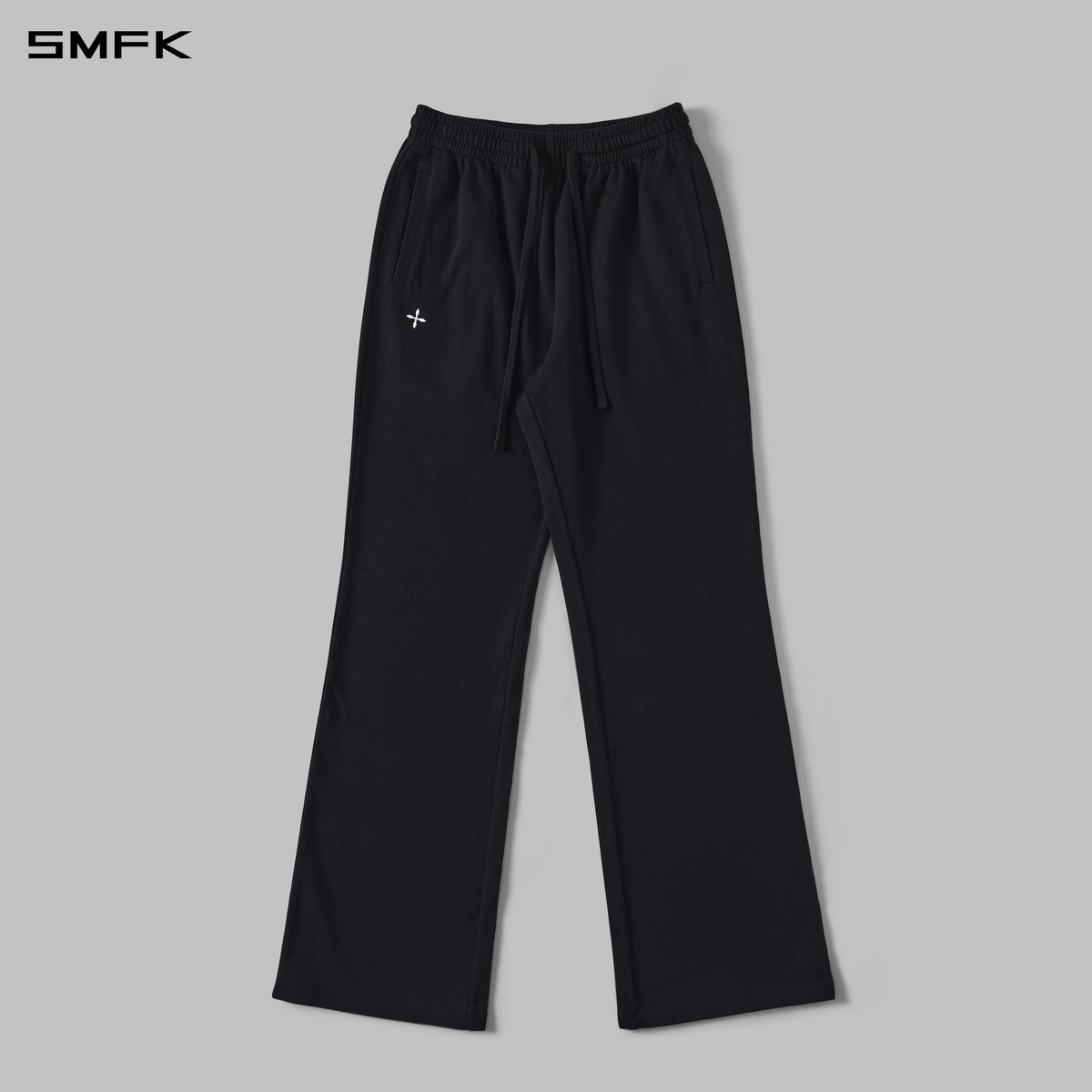 PERMANENT SLIM STRT SPORTS PANTS/COTTON/W WILD BLACK