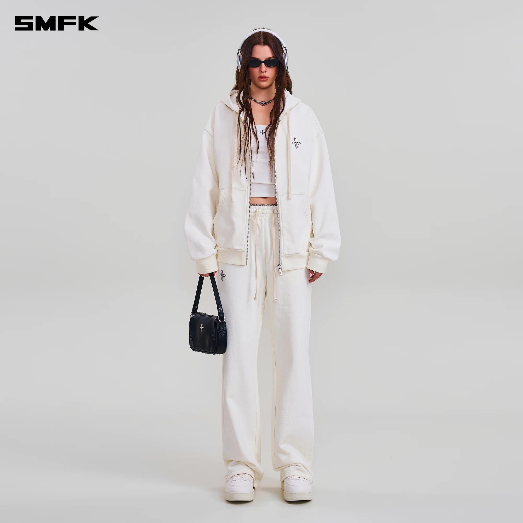 COMPASS MODE STRAIGHT SPORTS PANTS SNOW MOUNTAIN WHITE