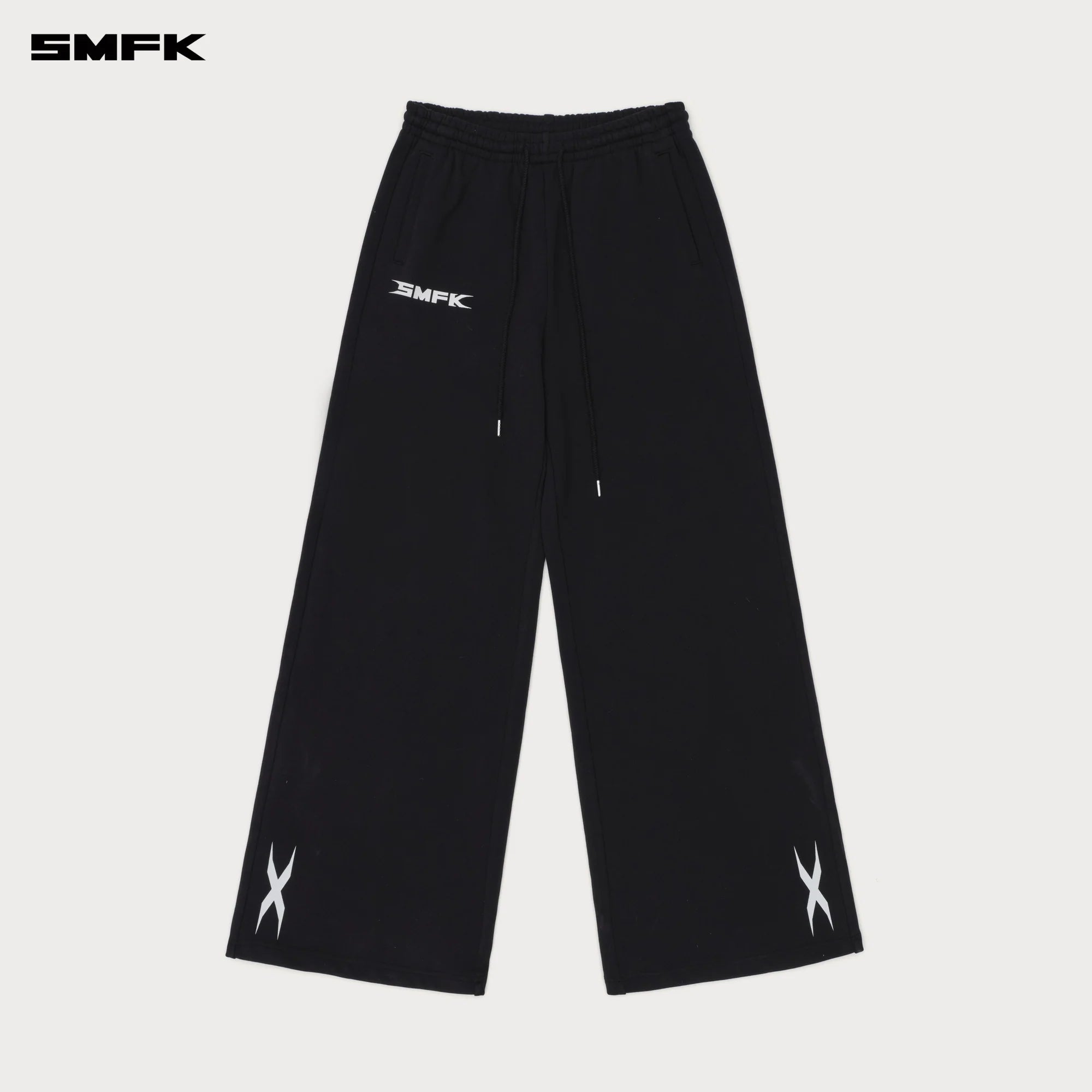 FUTURE GENE WIDE-LEG SWEATPANTS IN BLACK
