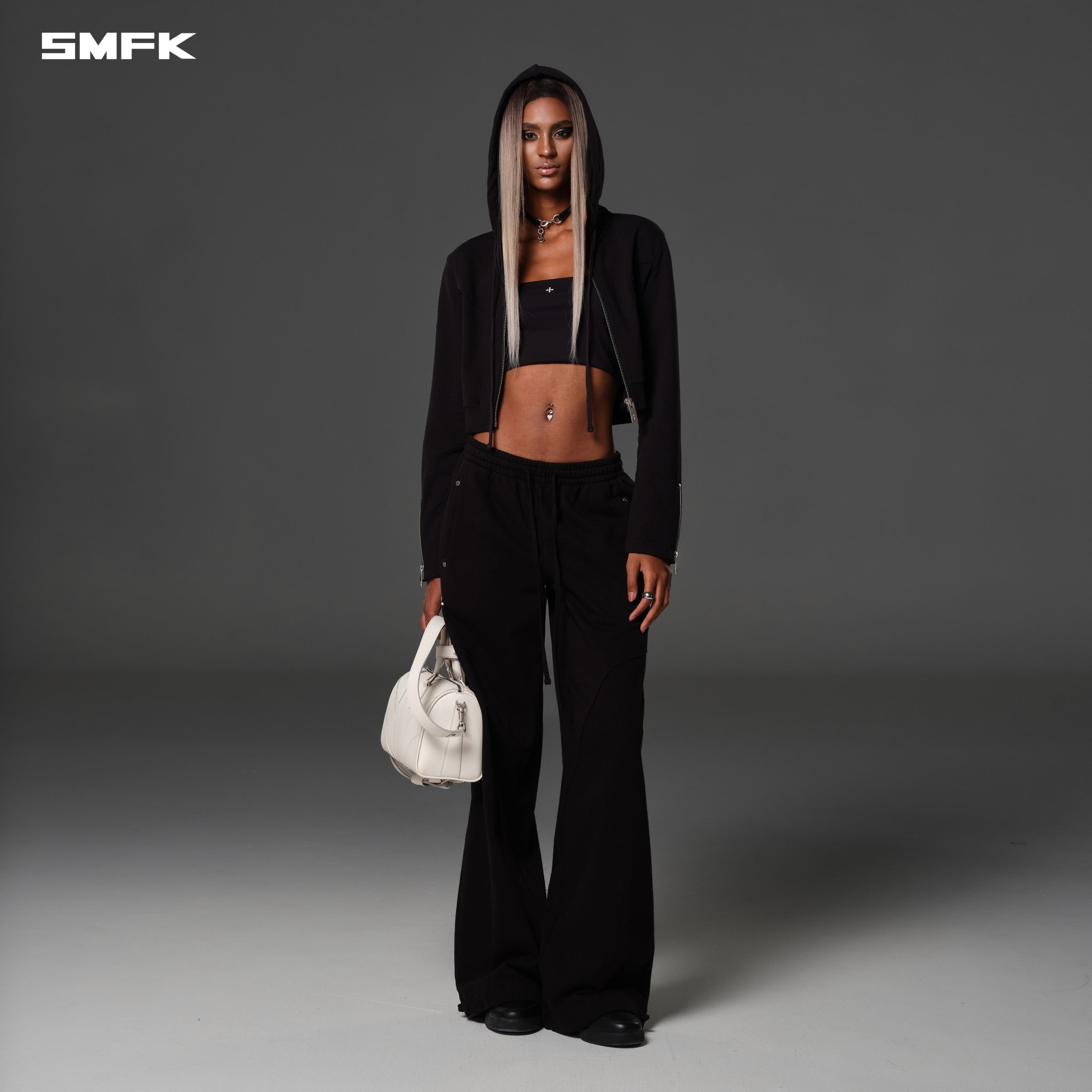 PERMANENT TOWER PANTS/COTTON WOOL WILD BLACK