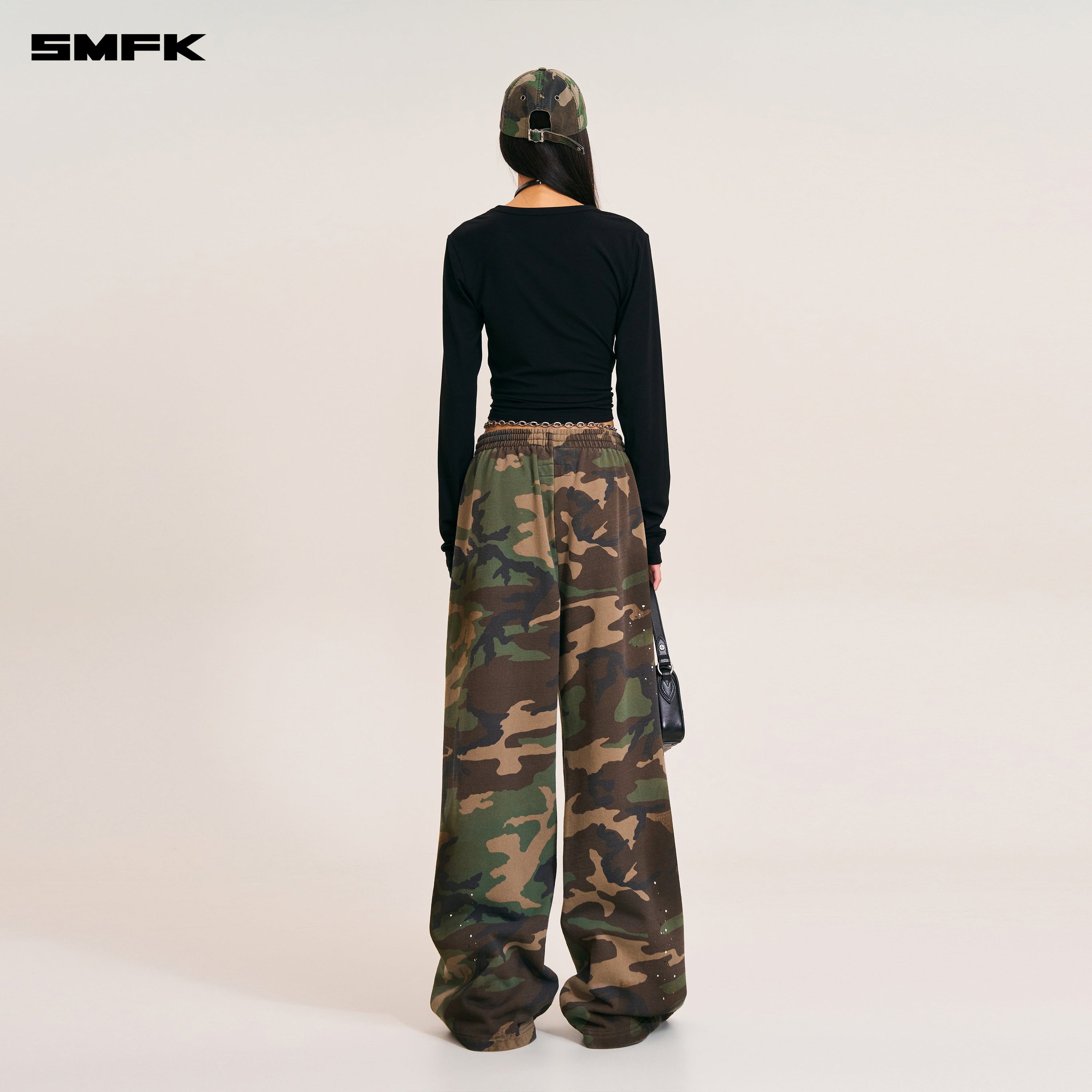 COMPASS MODE CAMO TOWER SPORTS PANTS ARMY GREEN CAMOUFLAG